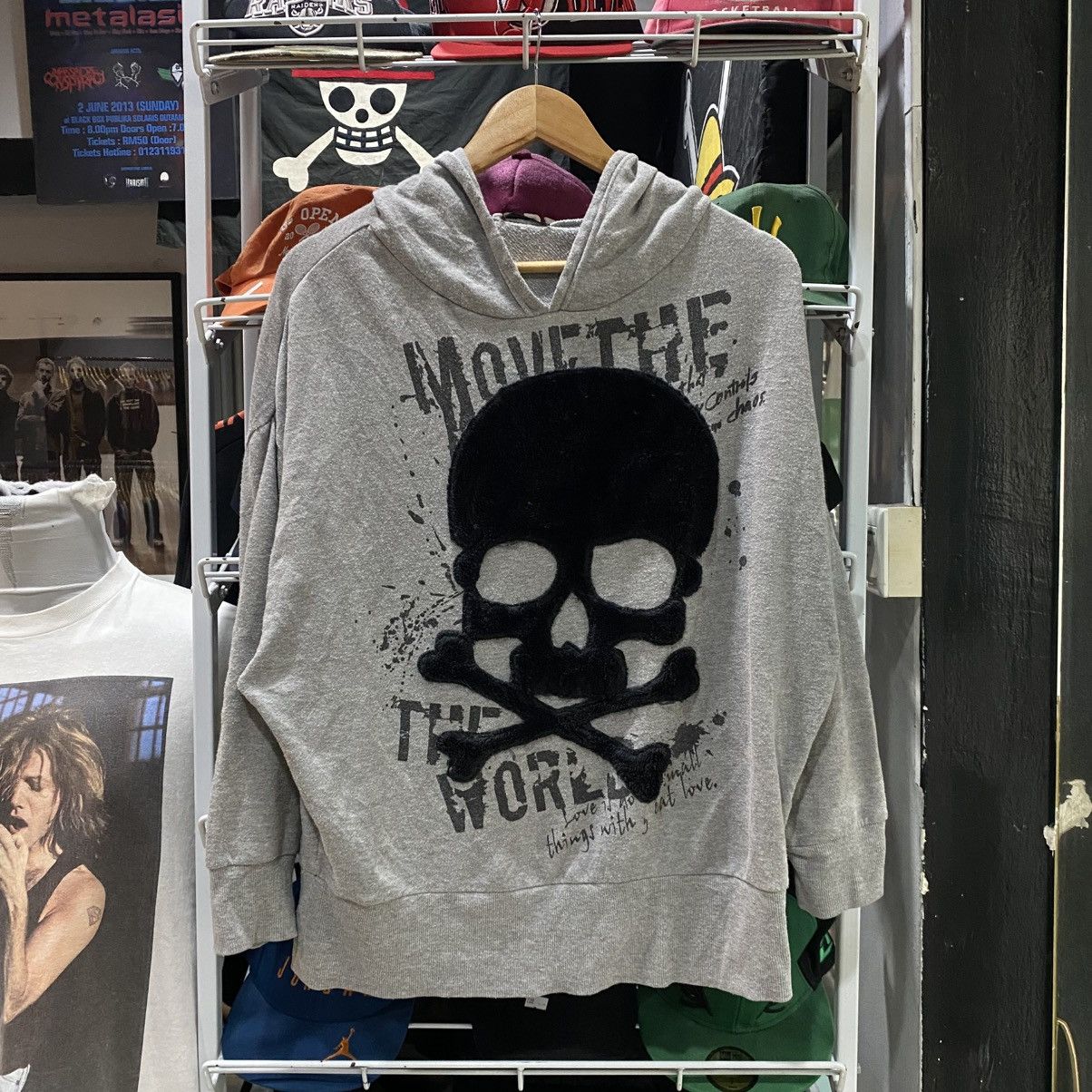 HOODIE SKULLS VELVET CORNFLAKE