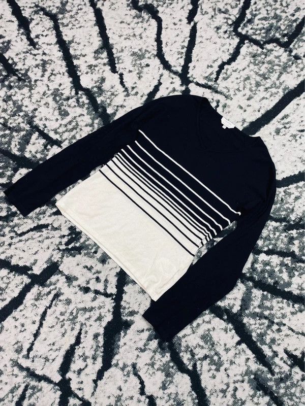 Max Mara Max Mara sweater navy blue white M italy Size M / US 6-8 / IT 42-44 - 2 Thumbnail