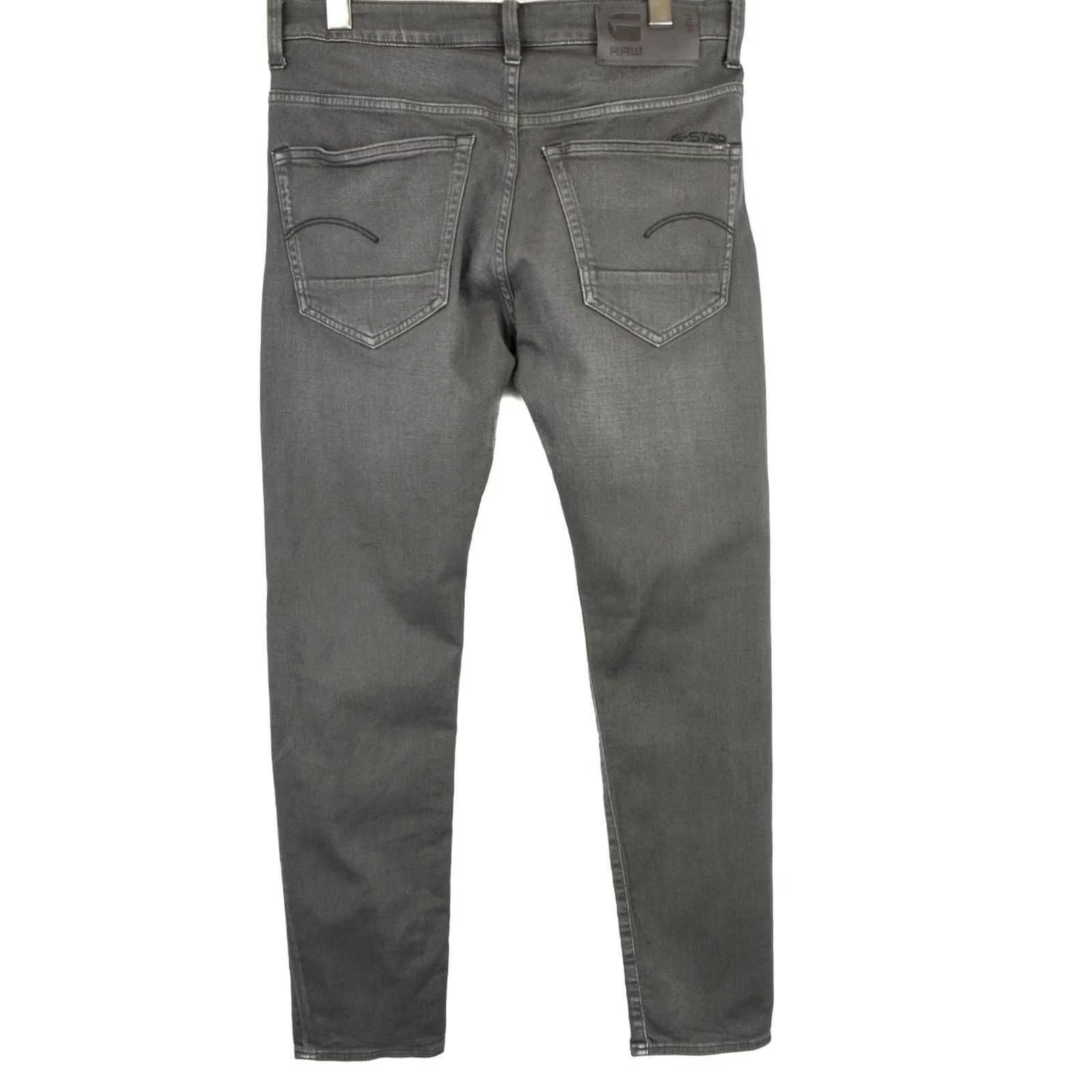 G-Star G-STAR 3301 Slim Jeans Men's W32/L32 Faded Whiskers Button Fly Grey Jeans Size US 32 / EU 48 - 2 Thumbnail