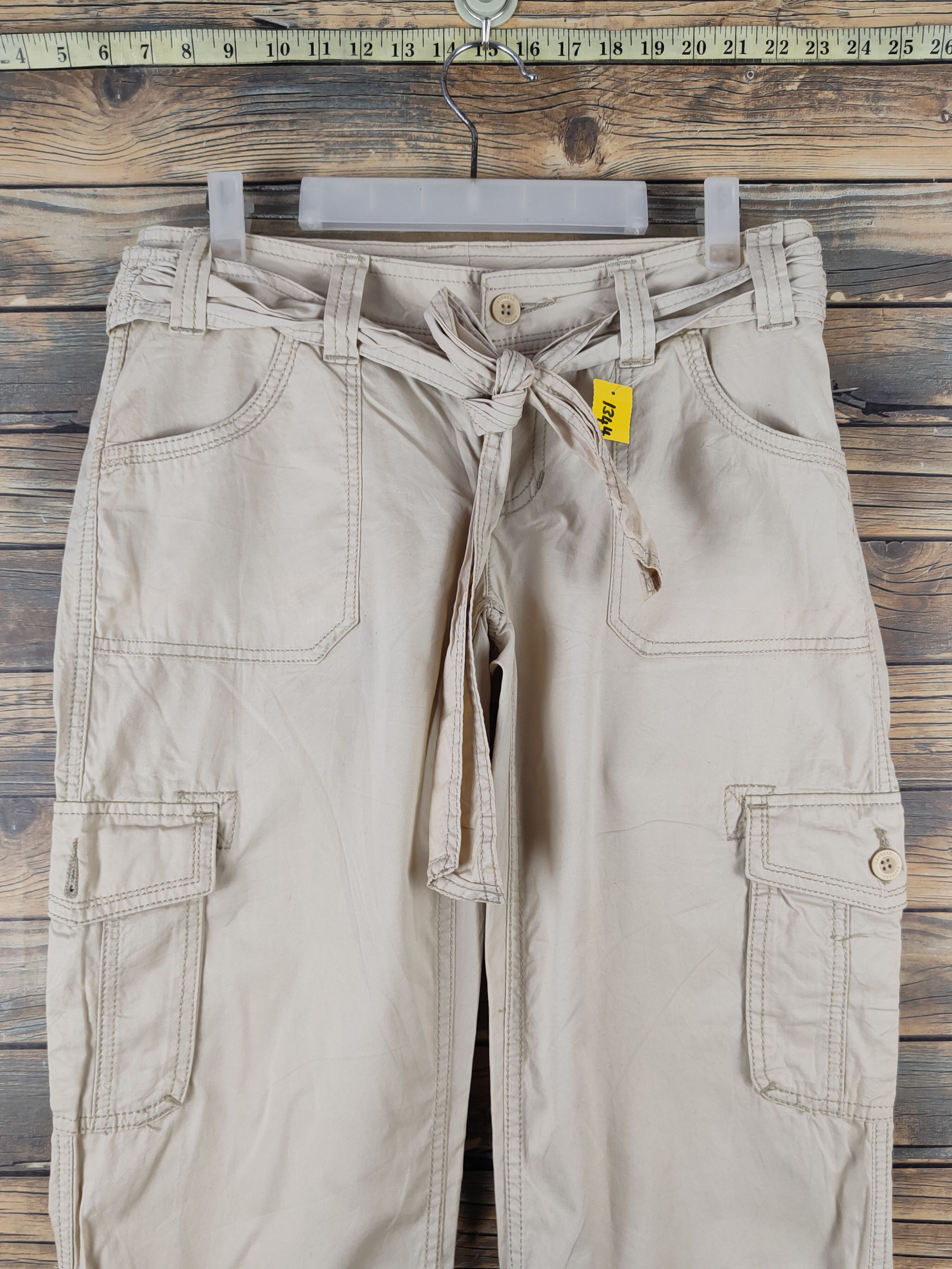 Japanese Brand DL Express Ivory Multipocket Tactical Cargo Pants #1344 Size 28" / US 6 / IT 42 - 2 Thumbnail