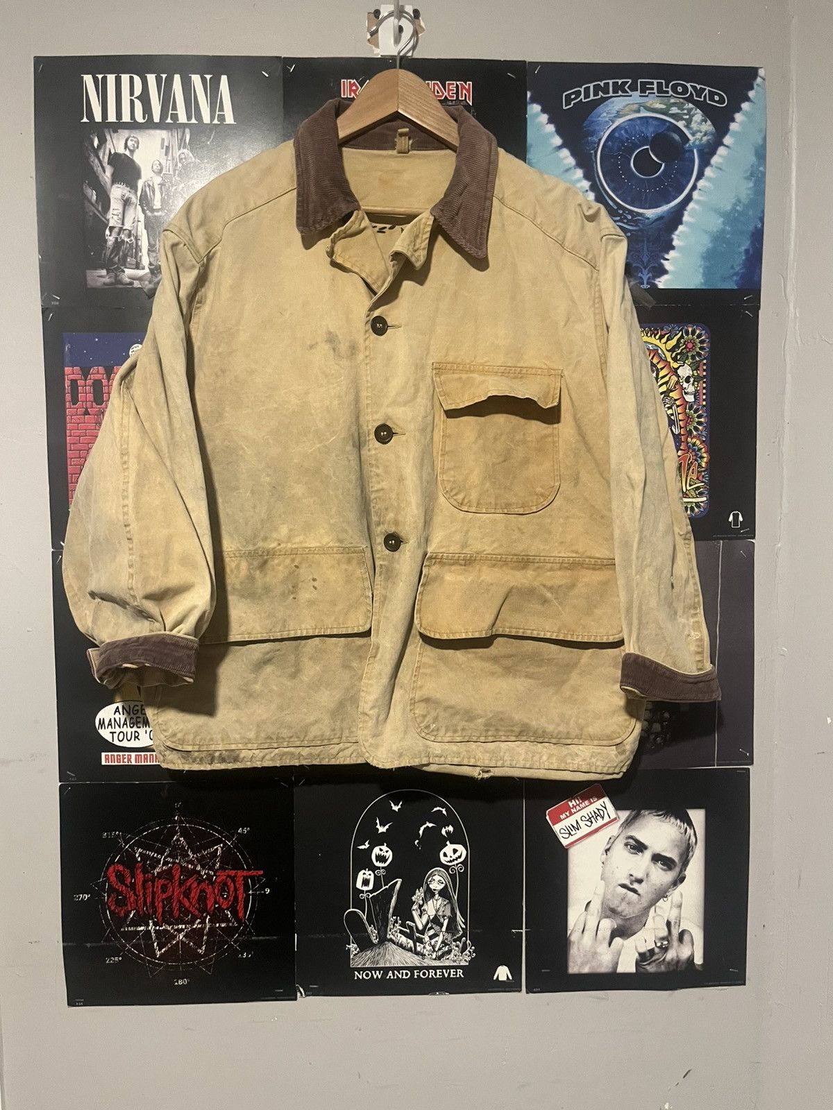 Other Vintage 70’s 80s Tan Heavy duty Thrashed Hunting Duck Jacket Size US XL / EU 56 / 4 - 1 Thumbnail