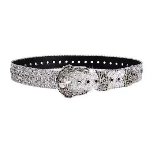 Other Hagiwara x Kazue Glittering PU Leather Belt Size ONE SIZE - 4 Thumbnail