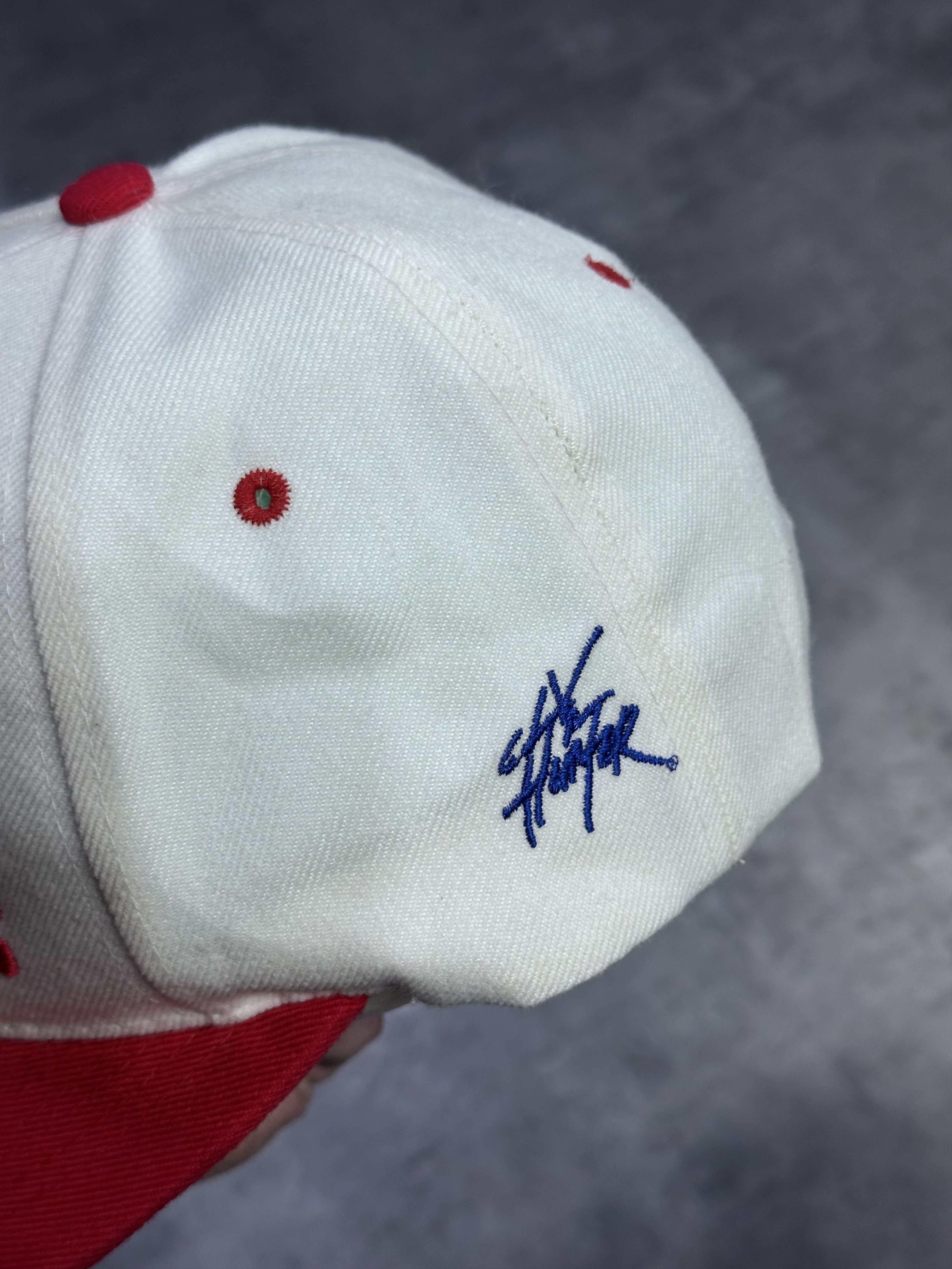 Vintage White flag usa hat Size ONE SIZE - 3 Thumbnail