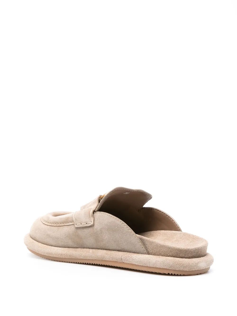 Moncler o1y1125 Leather Mules in Beige Size US 11 / IT 41 - 3 Thumbnail