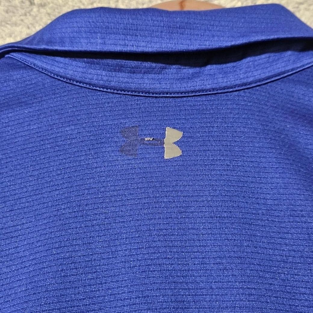 Under Armour Under Armour Shirt Mens M Blue Golf Men Tech Textured Polyester Polo Size Size US M / EU 48-50 / 2 - 5 Thumbnail