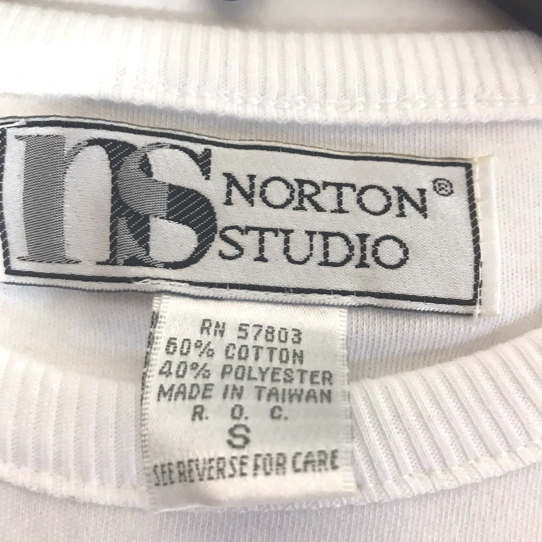 Vintage Norton Studio Black White Striped Tunic Top Womens Size S Casual Blouse Size S / US 4 / IT 40 - 4 Thumbnail