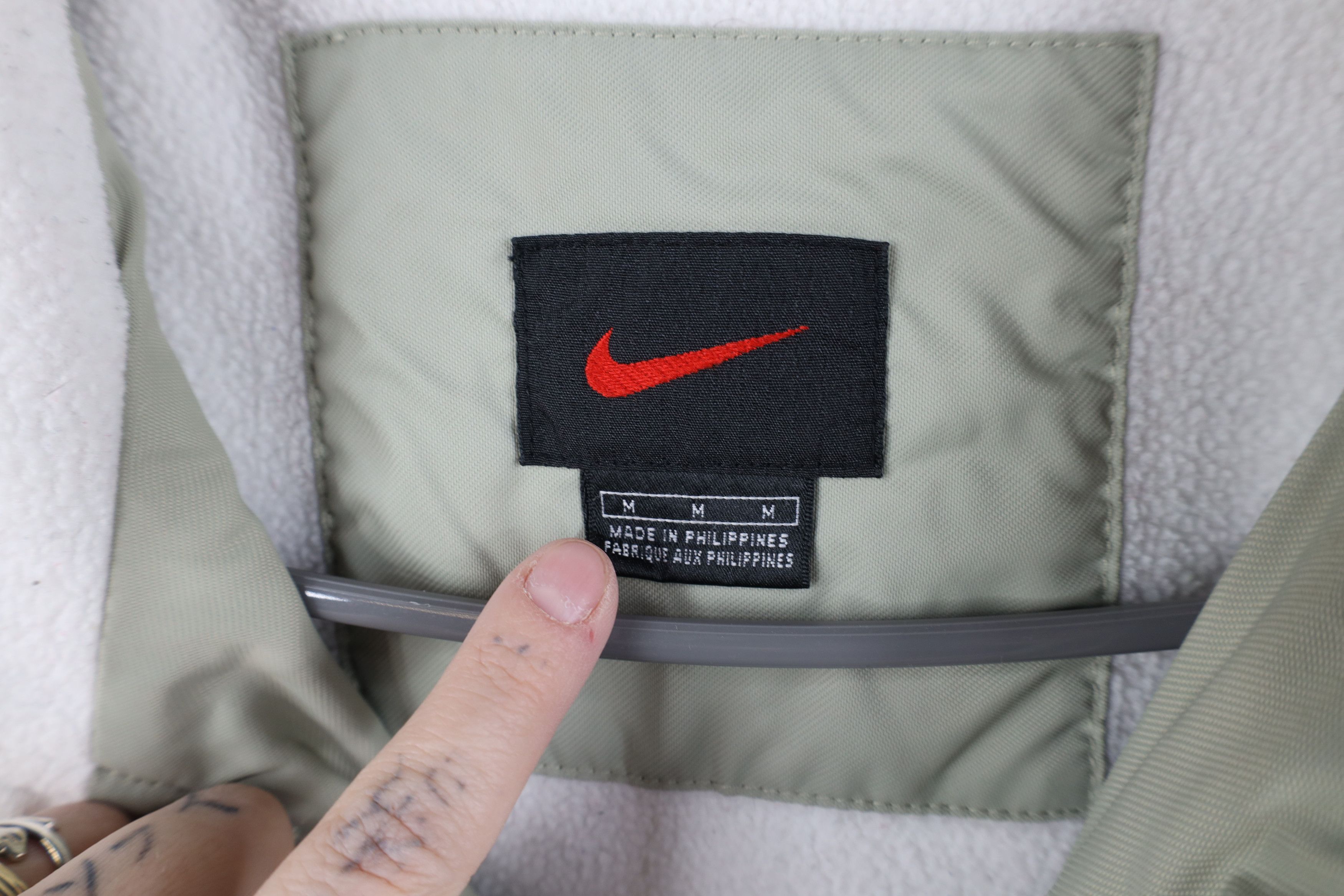 Nike Vintage 90s Y2K Nike Scott Mini Swoosh Fleece Lined Jacket Size US M / EU 48-50 / 2 - 10 Thumbnail