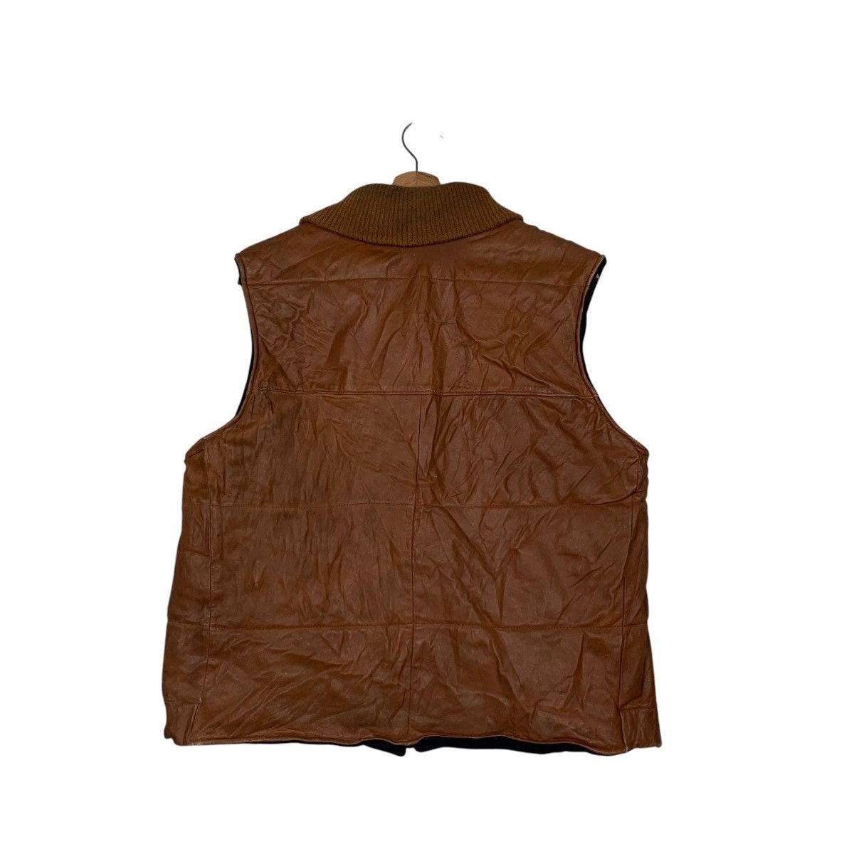 Leather 90’s CRESCO Outerwear Brown Leather Vest #2152-C95 Size US M / EU 48-50 / 2 - 7 Thumbnail