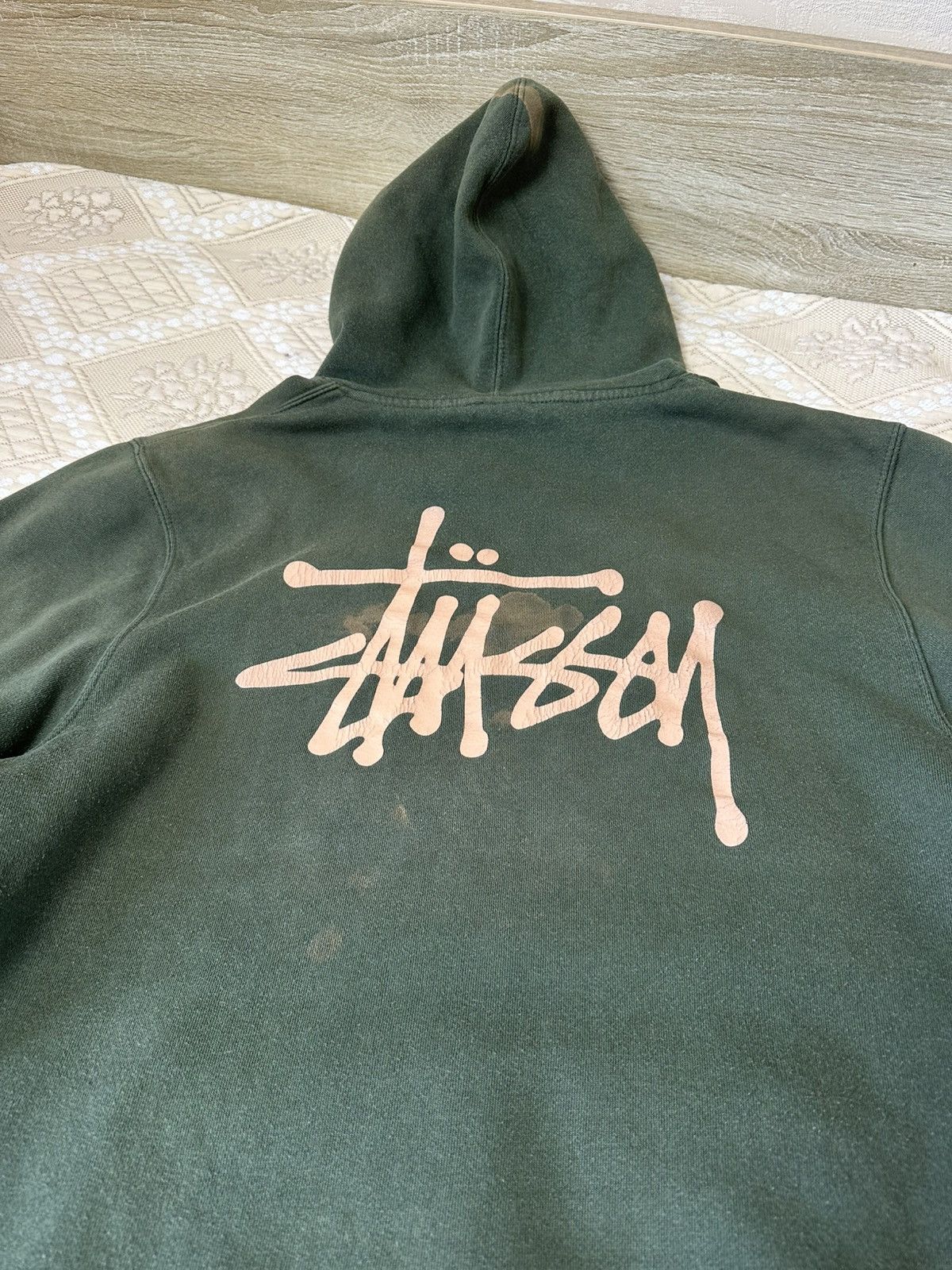 Stussy 🔥 Stussy Vintage Big Logo Washed Faded Hoodie Sweatshirt Y2K Size US M / EU 48-50 / 2 - 3 Thumbnail