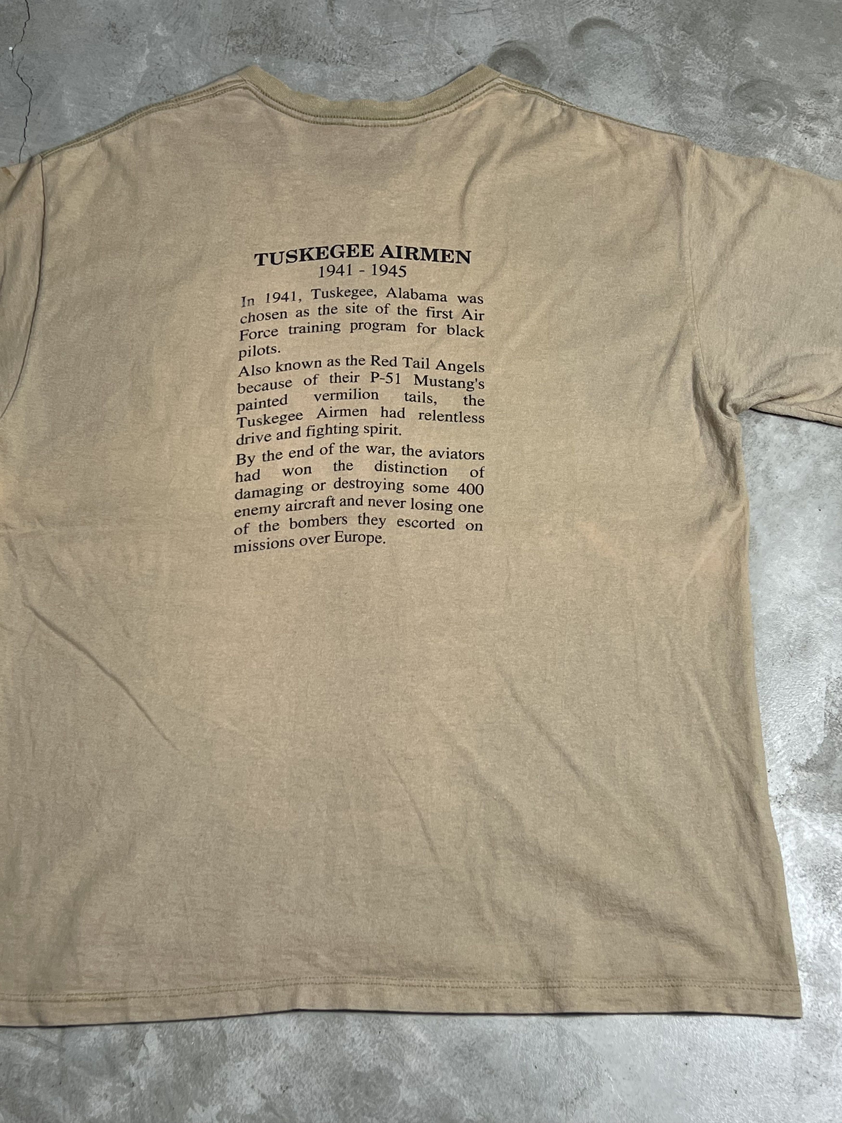 Vintage Vtg 90s HBO The Tuskegee Airmen Movie Promo Tee (XL) GTME122 Size US XL / EU 56 / 4 - 10 Thumbnail