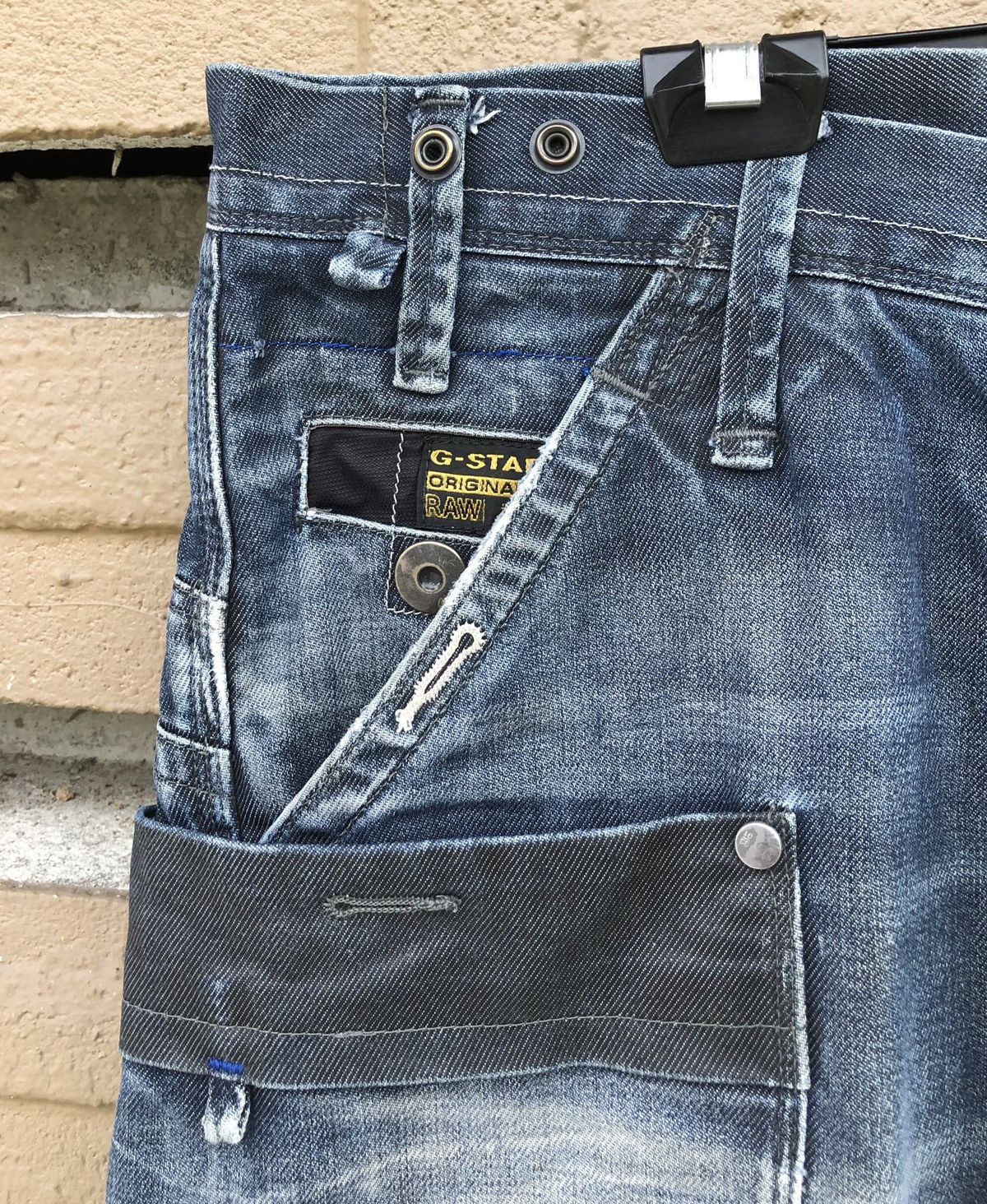 G-Star Vintage G-Star General Tapered Extract Straight Cut Jeans Size US 33 - 4 Thumbnail