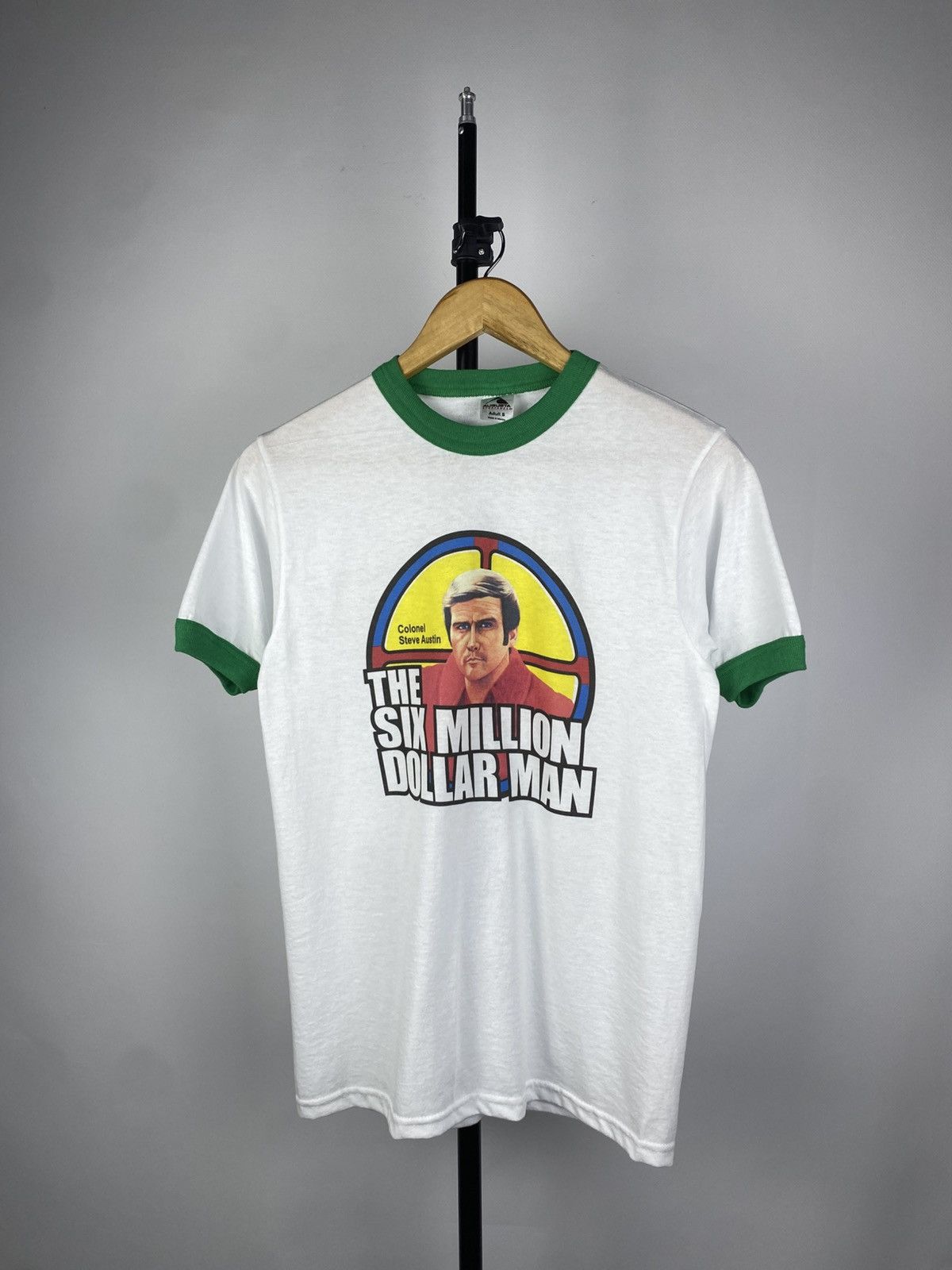 Vintage Rare ‼️ Vintage 70-80s The Six Million dollar Man T Shirt Size US S / EU 44-46 / 1 - 1 Thumbnail