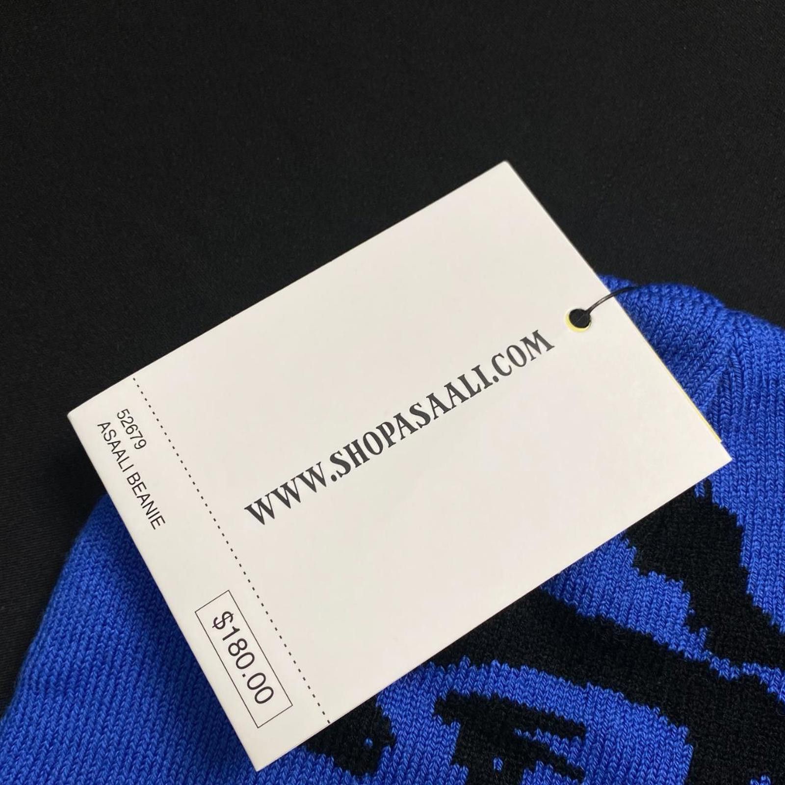 Other Rare Asaali Cartel Skully No Cuff Knit Blue Beanie Hats OS Size ONE SIZE - 7 Thumbnail