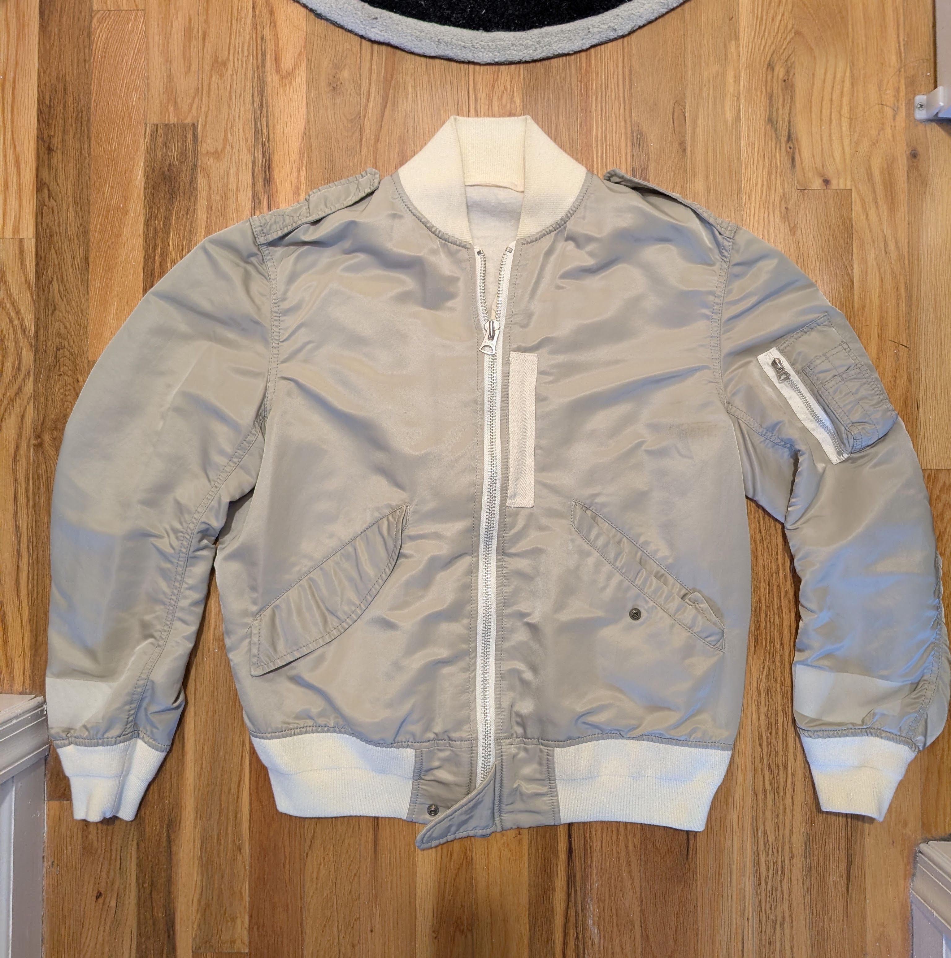 Sacai Sacai 18SS Grey Nylon Bomber Jacket Size US M / EU 48-50 / 2 - 1 Thumbnail