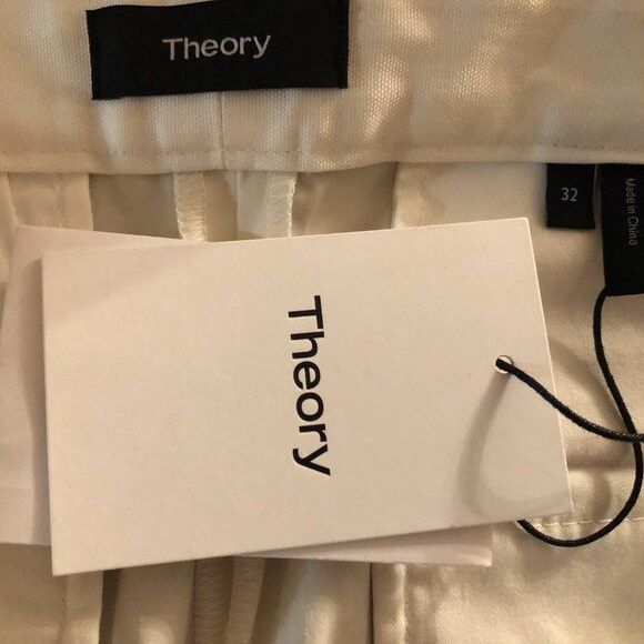 Theory THEORY MEN'S NEW BEIGE 95%COTTON CASUAL PANTS SIZE: 32/28 Size US 32 / EU 48 - 8 Thumbnail