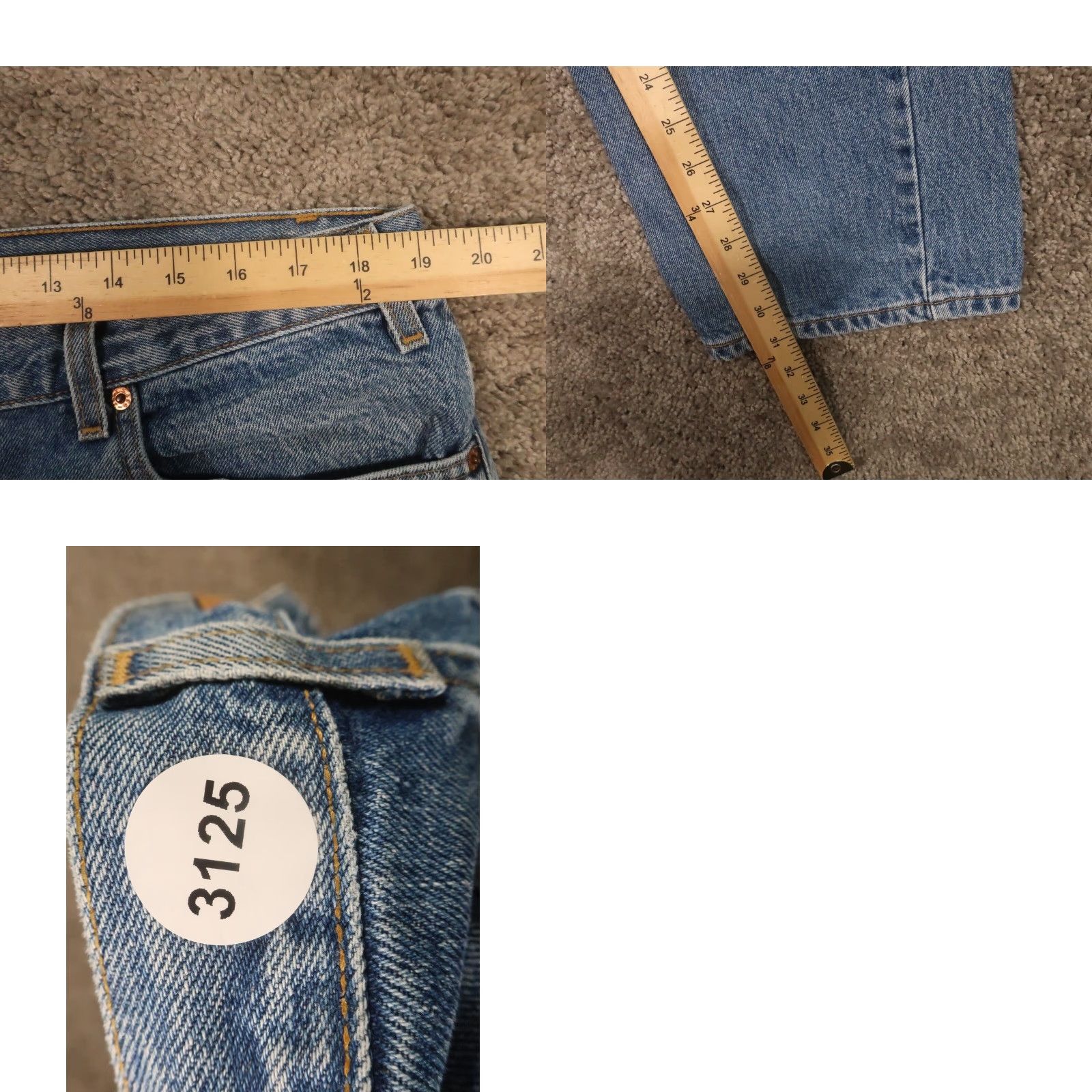 Levi's VINTAGE Levi's 505 Jeans 38x31 Blue Regular Straight 90s Denim 5-Pocket Mens EUC Size US 38 / EU 54 - 8 Thumbnail