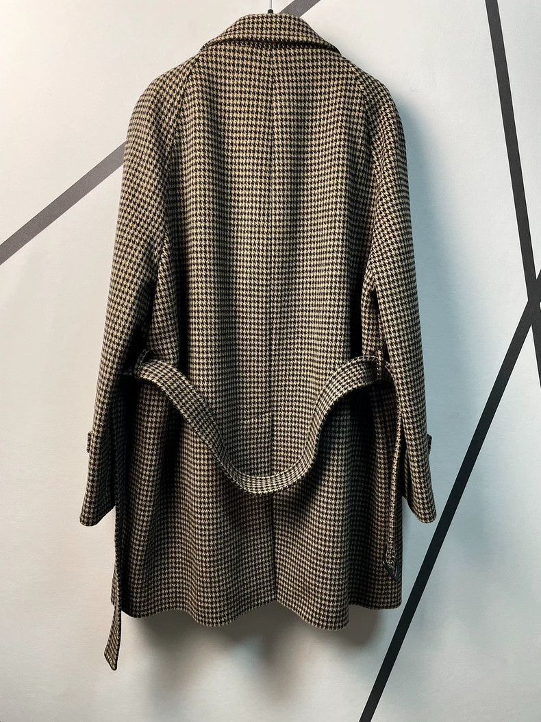 Saint Laurent Paris Saint Laurent Paris Thousand bird grid fallen shoulder wool Size US M / EU 48-50 / 2 - 2 Thumbnail