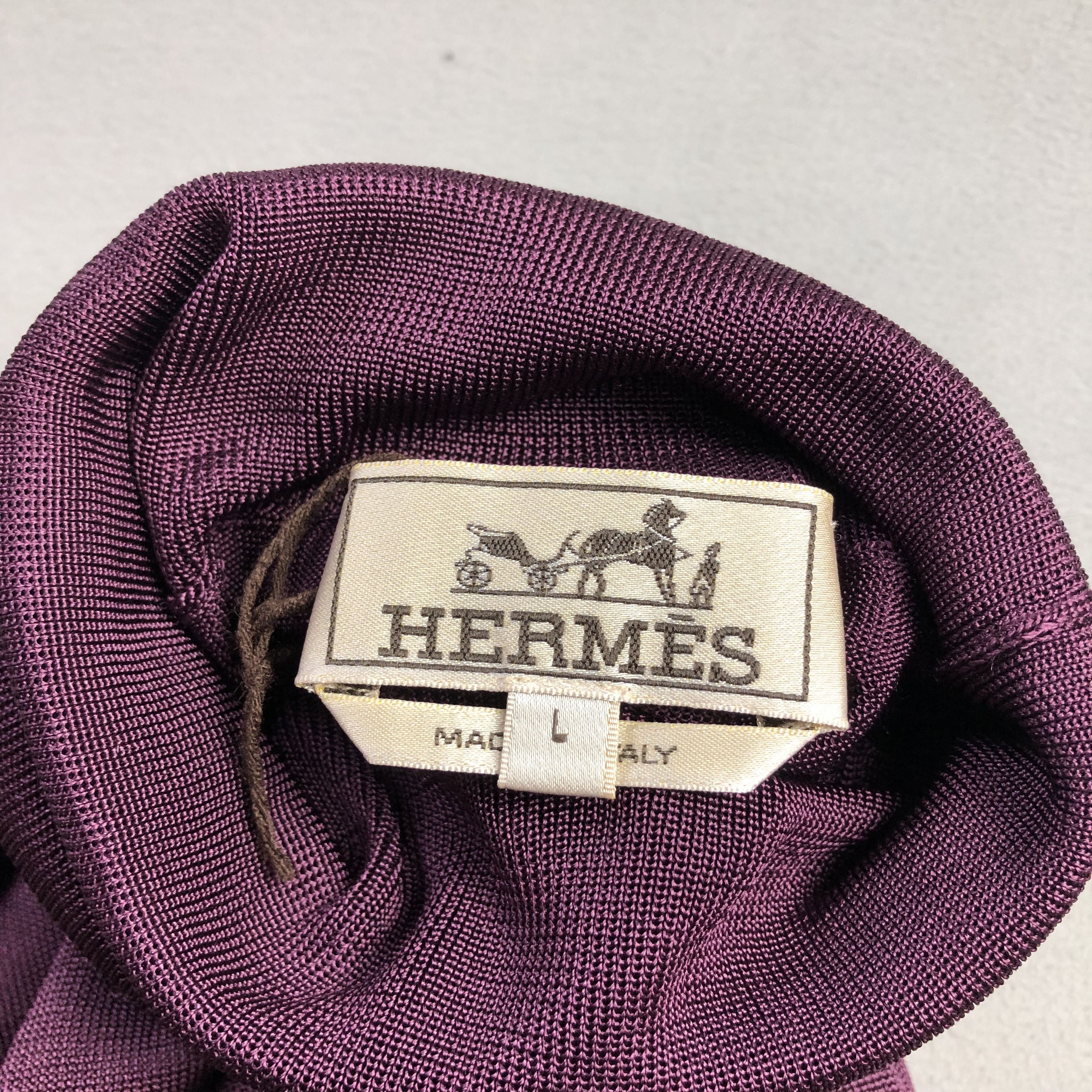 Hermes Hermes Silk Turtle Neck Sweater Size US L / EU 52-54 / 3 - 6 Thumbnail