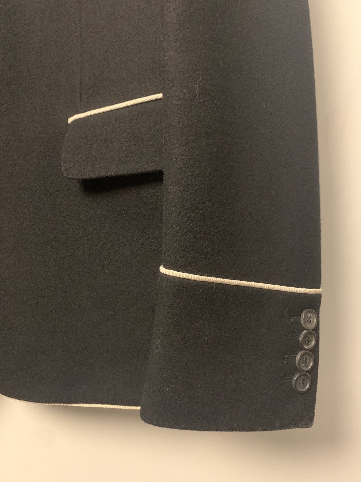 Dior Black jacket with piping Size 48S - 2 Thumbnail