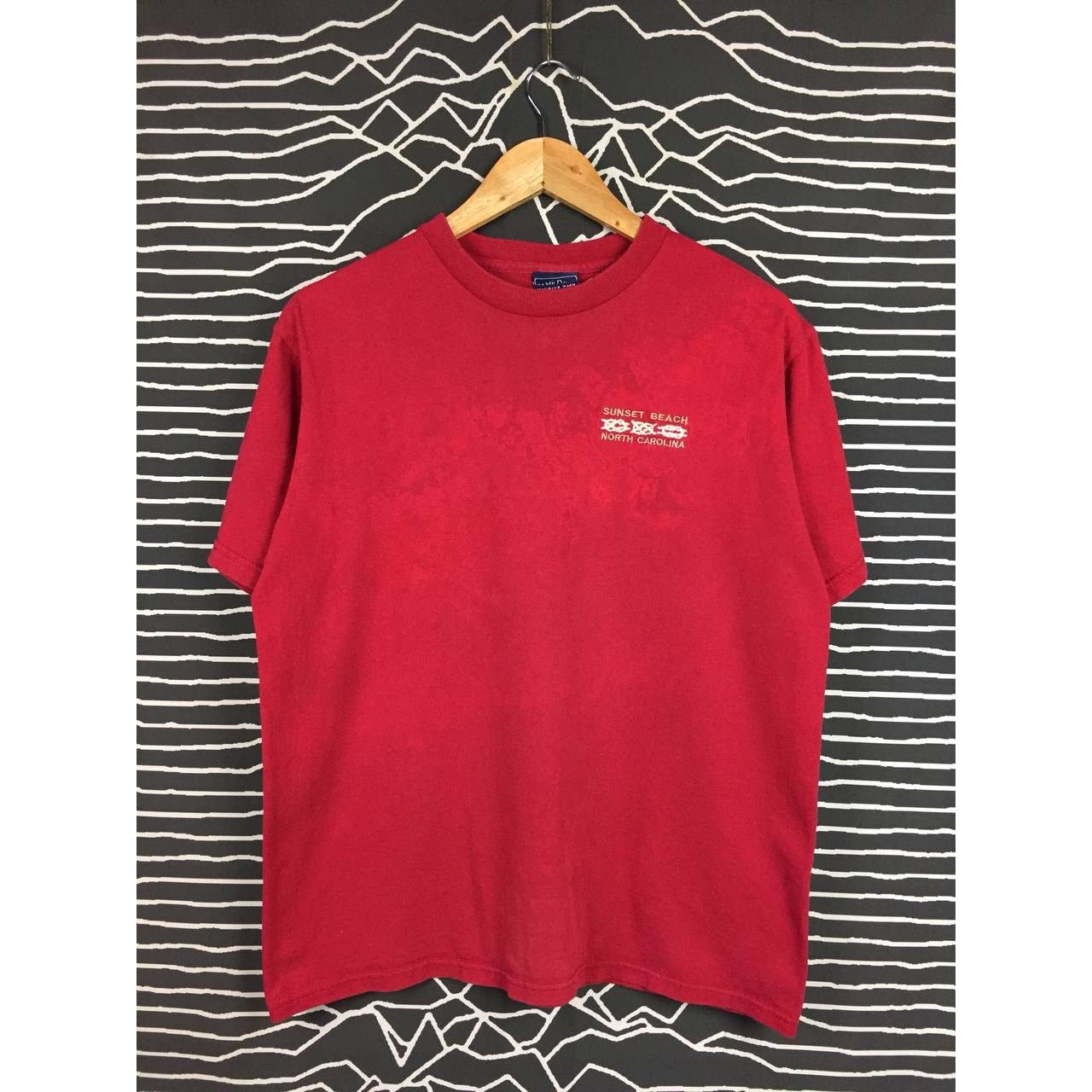 Camp David × Vintage Vtg Camp David Sunset Beach North Carolina Embroidery Tee Size US M / EU 48-50 / 2 - 1 Thumbnail