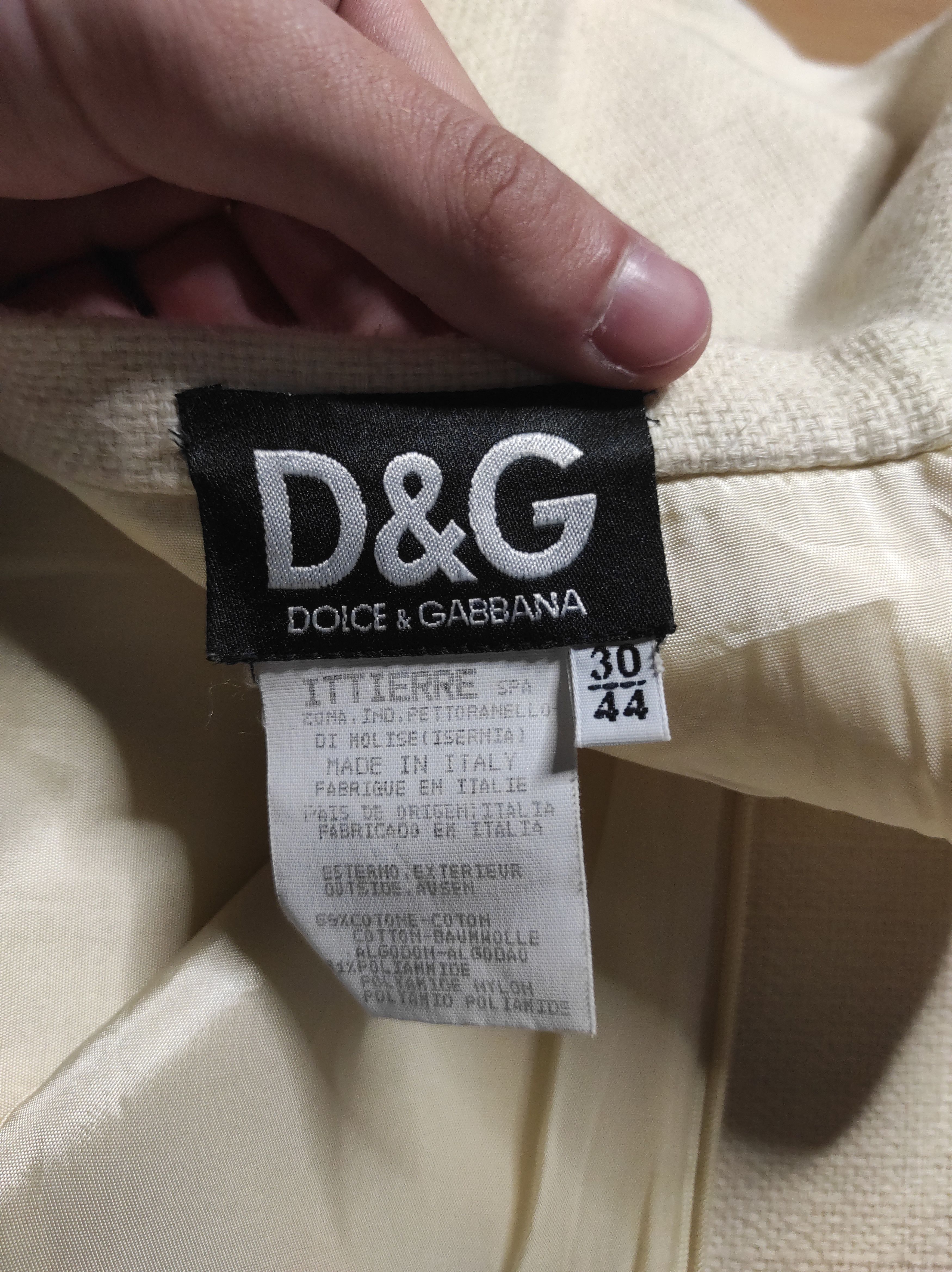 Dolce & Gabbana × Japanese Brand **Dolce & Gabbana Linen Skirt** Size 30" / US 8 / IT 44 - 5 Thumbnail