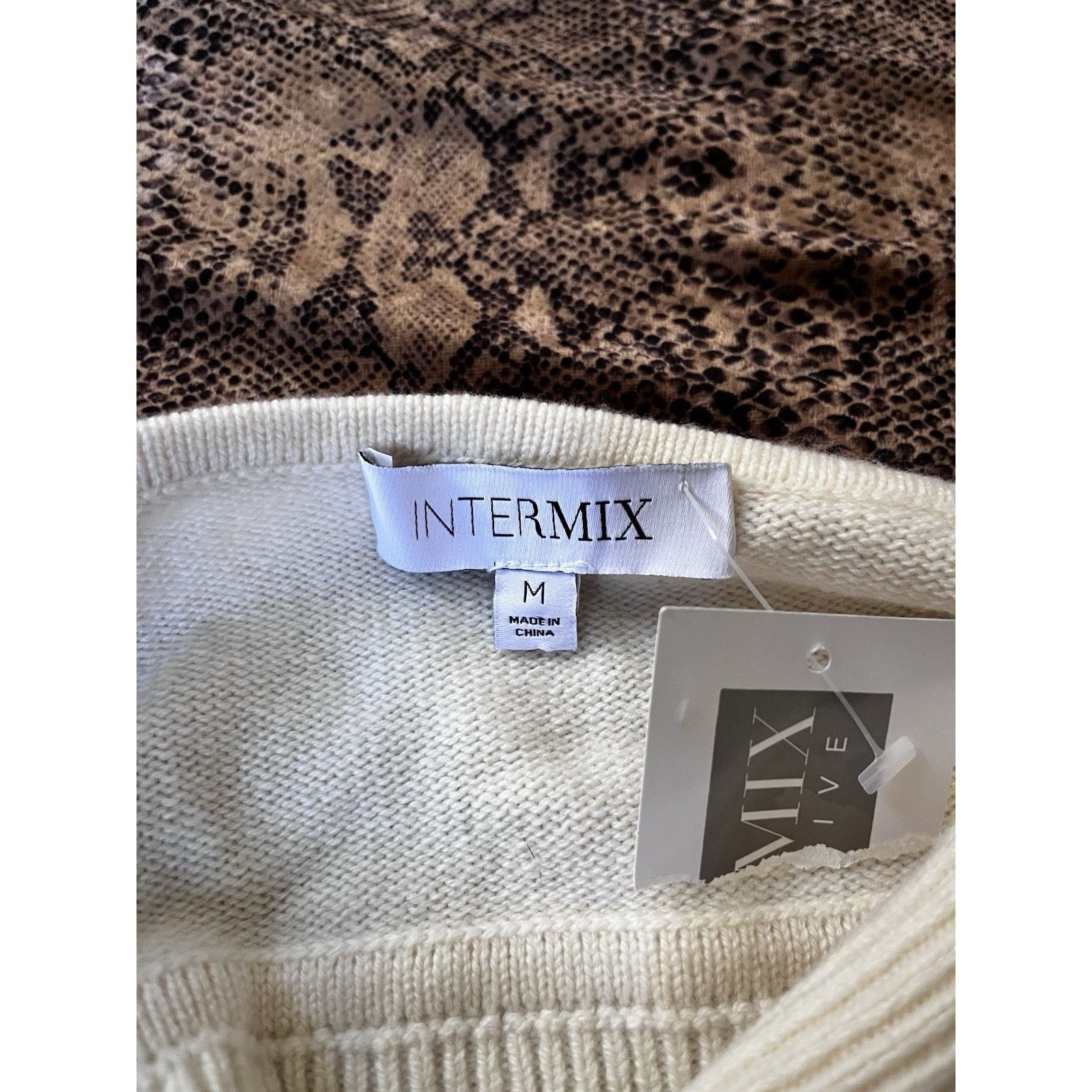 INTERMIX Intermix Kelly Rhinestone Embellish Knit Bralette Cashmere M Size M / US 6-8 / IT 42-44 - 2 Thumbnail