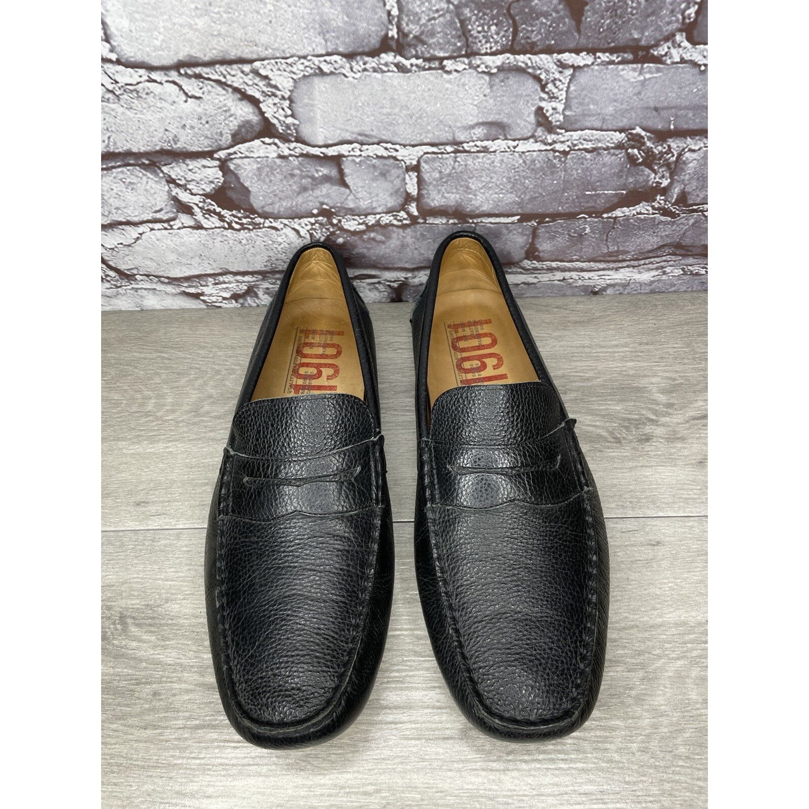 1901 1901 Black Leather Penny Loafers Slip On Driving Shoes Men’s Size US 13 / EU 46 - 17 Thumbnail