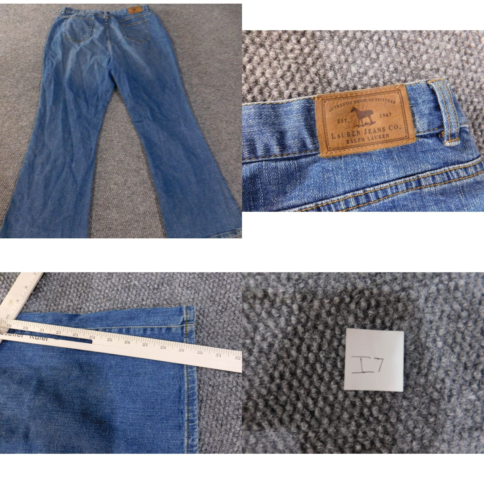 Ralph Lauren Lauren Jeans Co. Jeans 14 Blue Straight Womens Denim Size 24" / US 00 / IT 34 - 8 Thumbnail