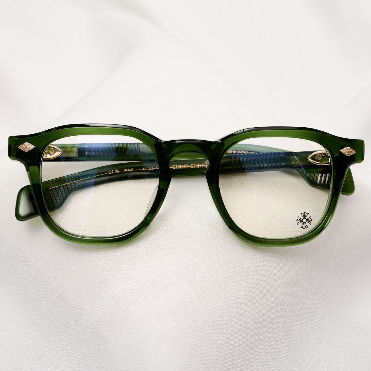 Chrome Hearts CHROME HEARTS CHIRP CHIRP DARK OLIVE GLASSES Size ONE SIZE - 6 Thumbnail
