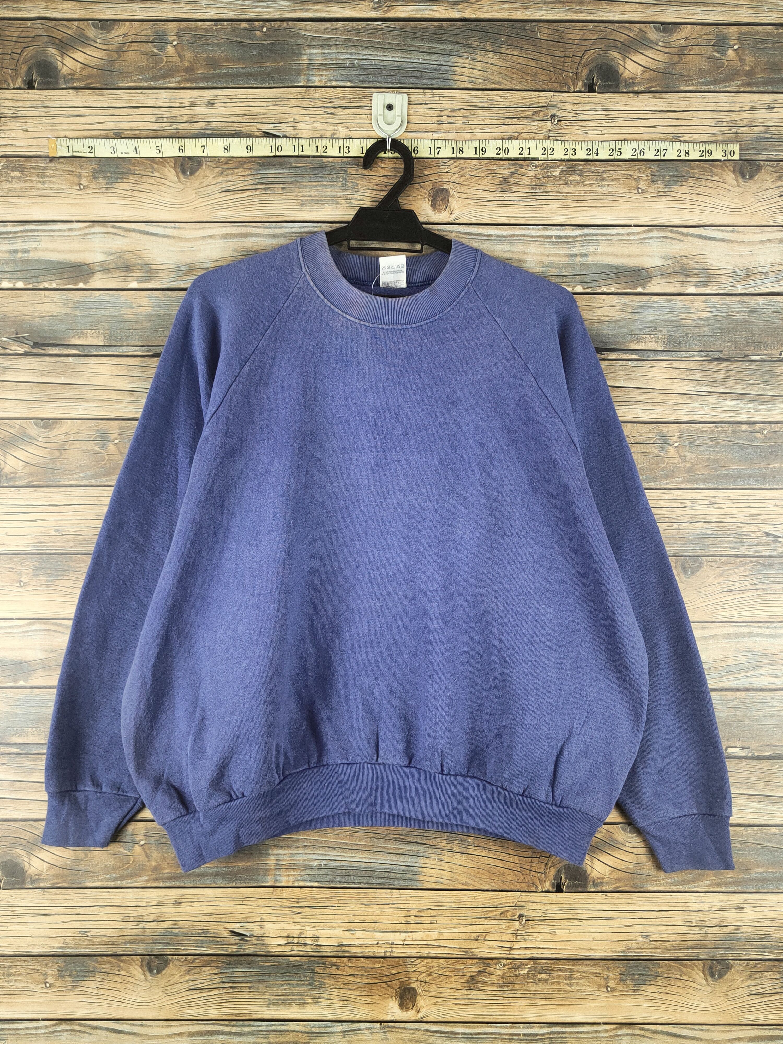 Fruit Of The Loom Vintage Fruit of the Loom Purple plain Sweatshirts #S2866 Size L / US 10 / IT 46 - 1 Thumbnail