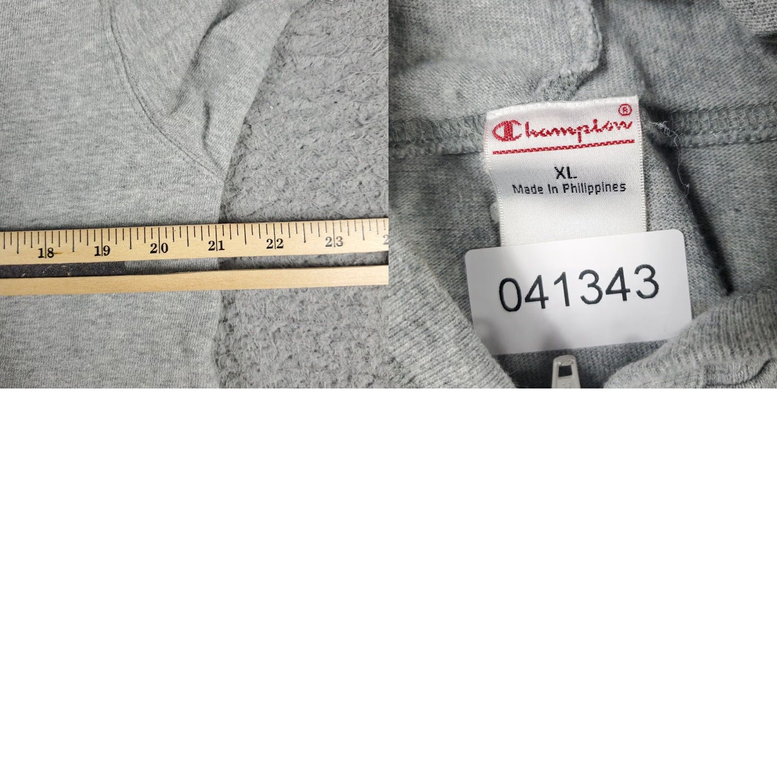 Champion Champion Womens XL Extra Large Gray Crop Top Hoodie Sweatshirt Size XL / US 12-14 / IT 48-50 - 8 Thumbnail