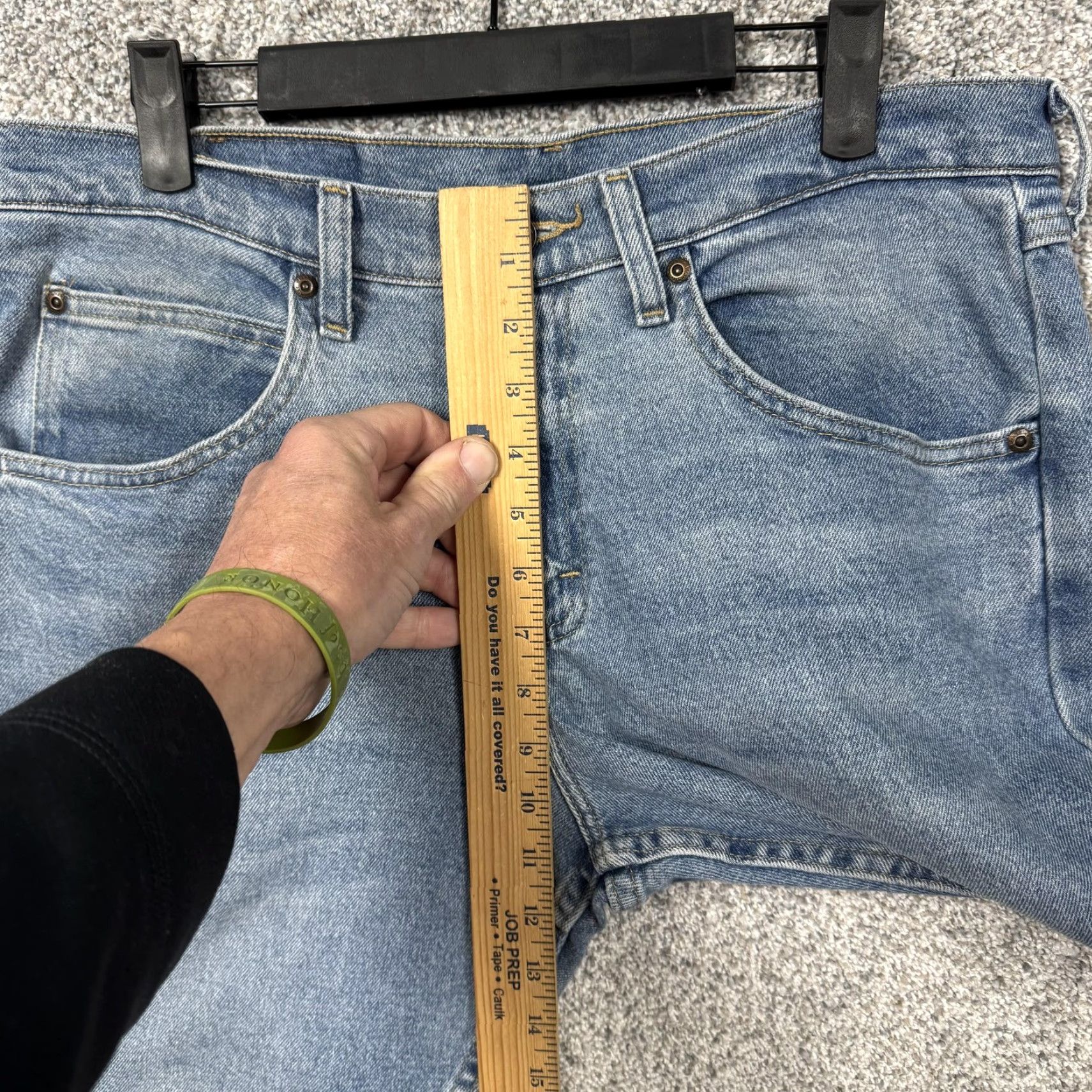 Wrangler Wrangler Jeans Mens 33x28.5 Medium Wash Blue Straight Stretch Denim Casual Size US 30 / EU 46 - 6 Thumbnail