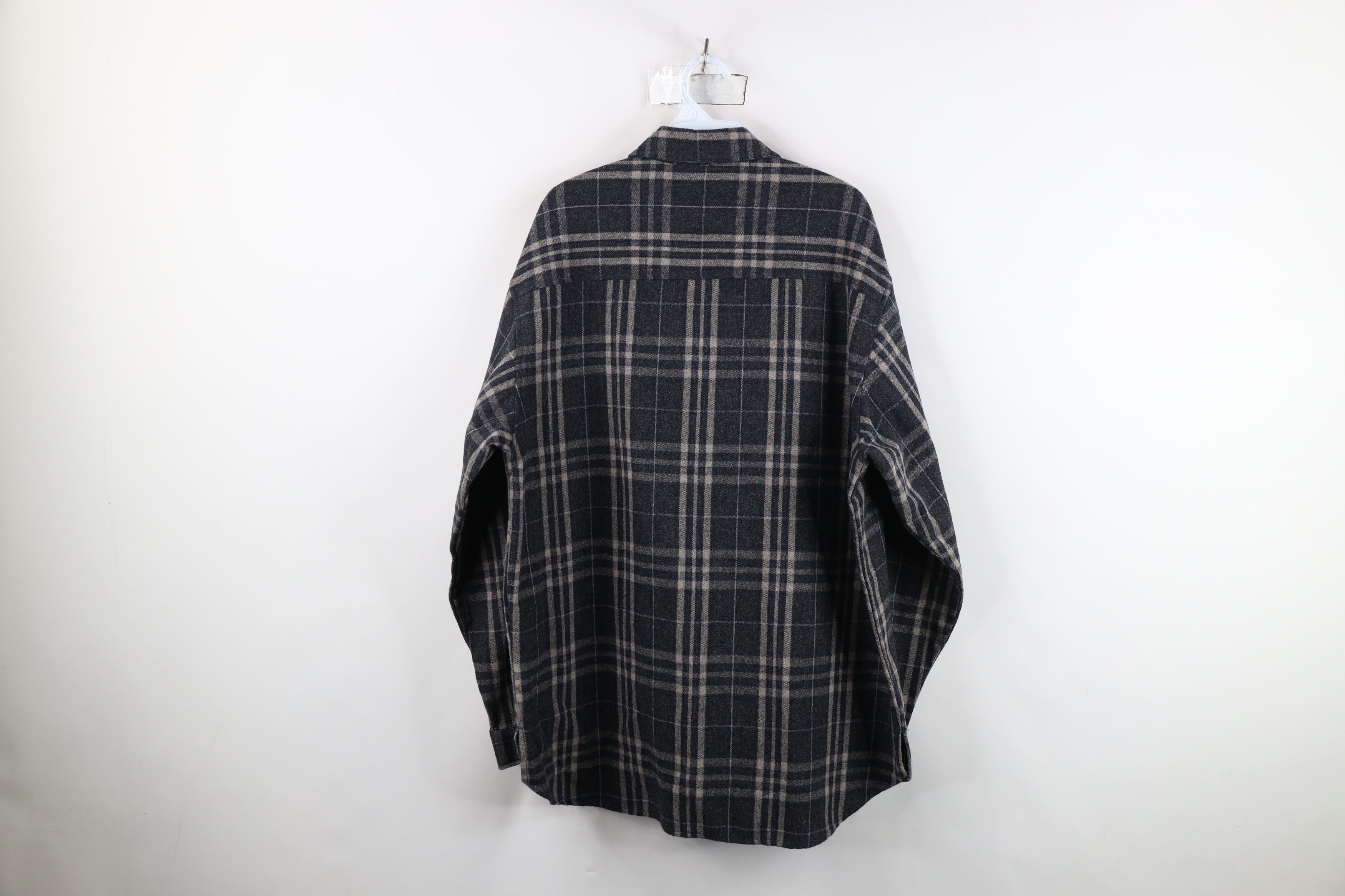 Vintage Vintage 90s Streetwear Knit Baggy Collared Button Shirt Size US L / EU 52-54 / 3 - 9 Thumbnail