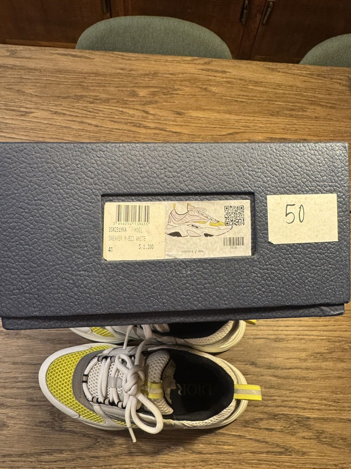 Dior Dior b22 yellow/white Size US 7.5 / EU 40-41 - 14 Thumbnail