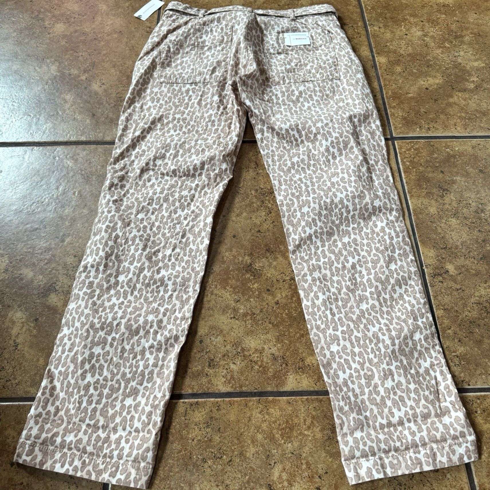 Vintage Pilcro Jeans Womens 27 Anthropologie Cheetah Print Double Knee The Wanderer Pant Shirt? Size 27" / US 4 / IT 40 - 4 Thumbnail
