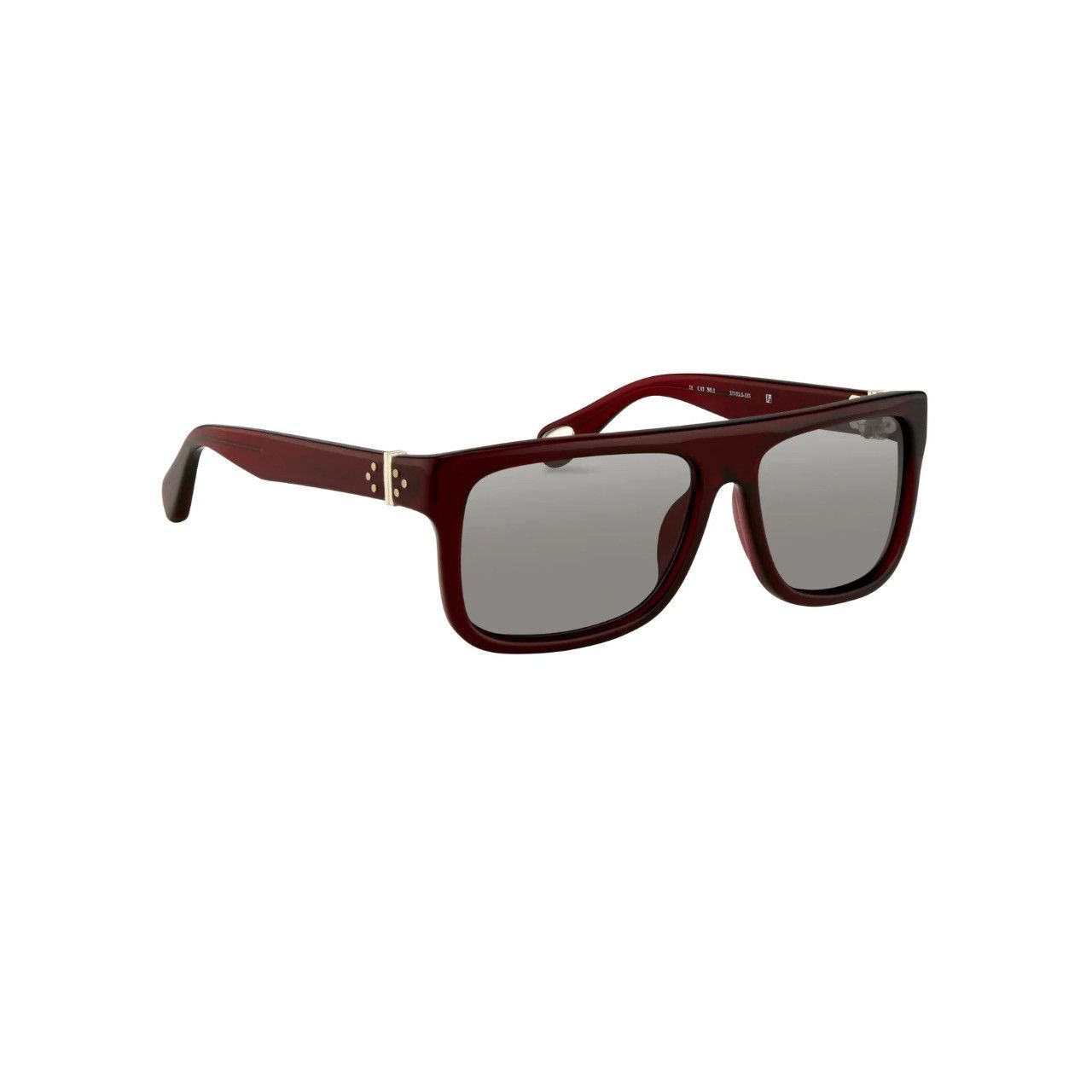 Ann Demeulemeester Ann Demeulemeester Sunglasses Flat Top Bordeaux Red and Blue Size ONE SIZE - 2 Thumbnail
