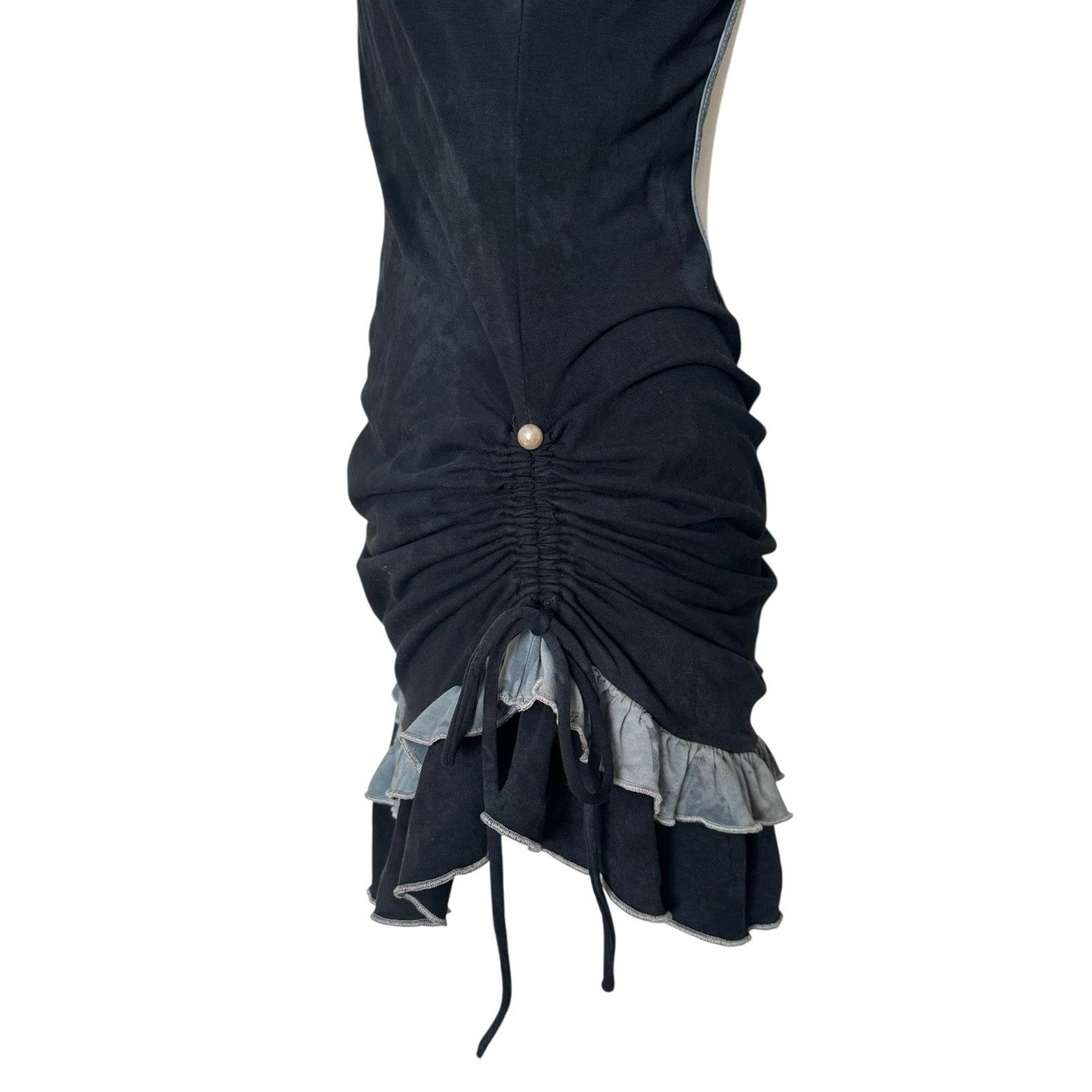 Other RARE Indie Vintage Mini Dress Y2K Coquette Cottagecore Goth Size M / US 6-8 / IT 42-44 - 12 Thumbnail