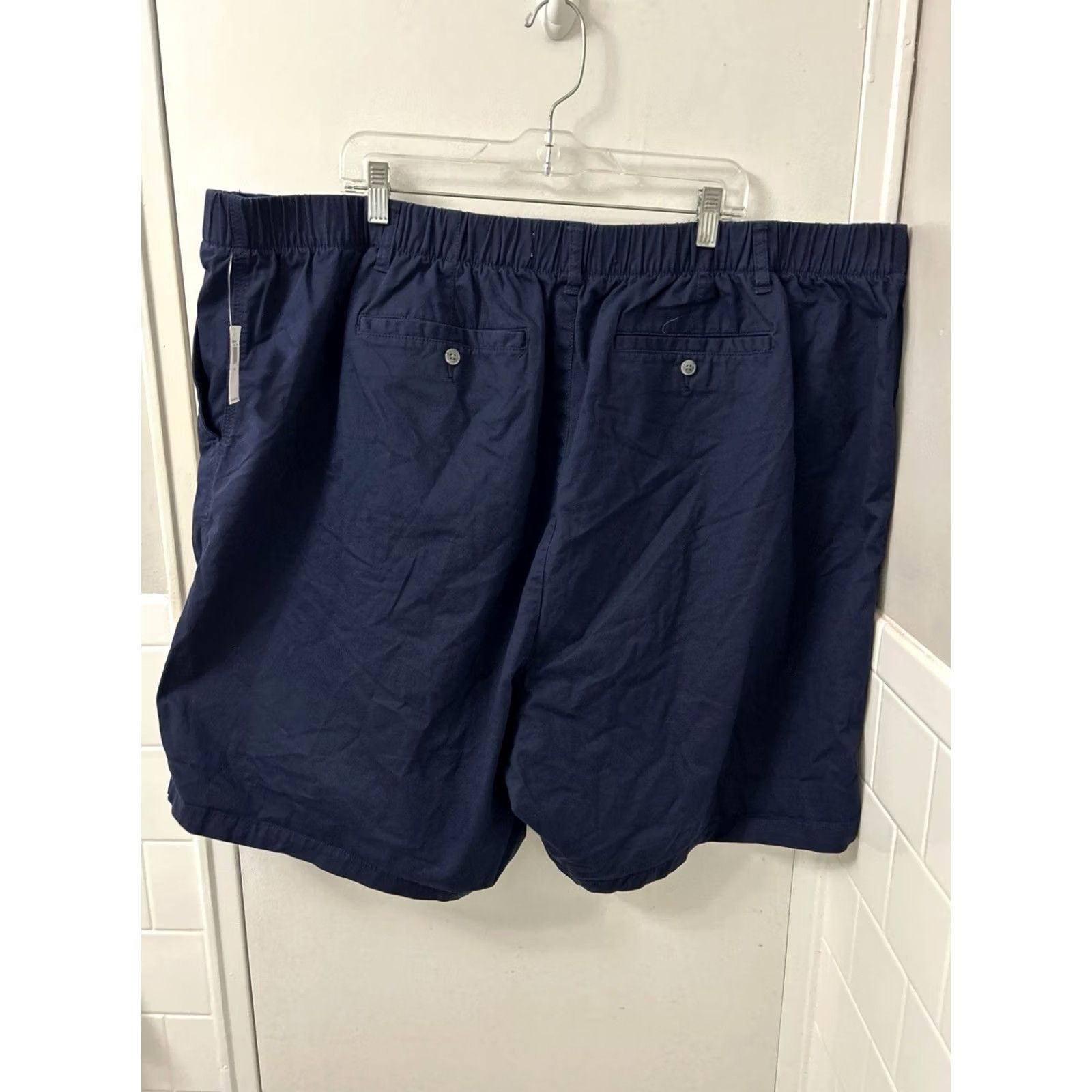 Old Navy Old Navy Everyday Shorts Mens 4X Navy Blue Elastic Waist Cotton Stretch NWT Size US 39 - 5 Thumbnail