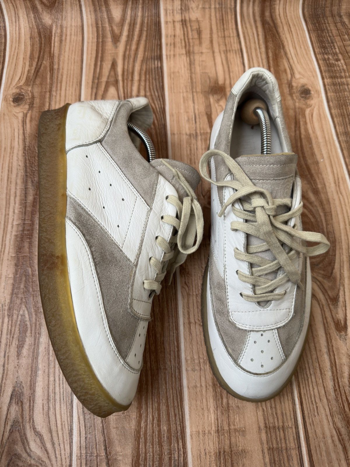 Maison Margiela Maison margiela MM6 White Court Sneakers Lowtops Size US 11 / EU 44 - 8 Thumbnail