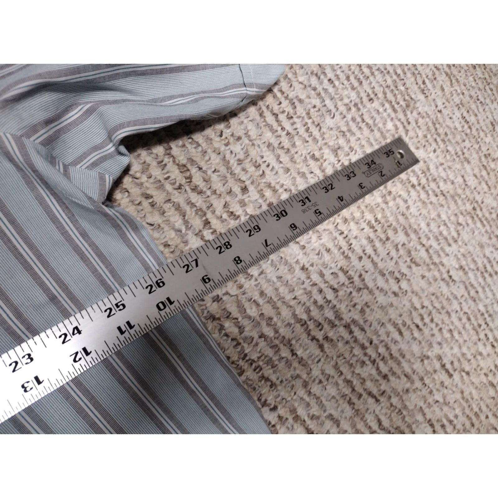 Vintage VINTAGE Panhandle Slim Shirt Mens XL 18 Pearl Snap Western Blue Striped Size US XL / EU 56 / 4 - 4 Thumbnail