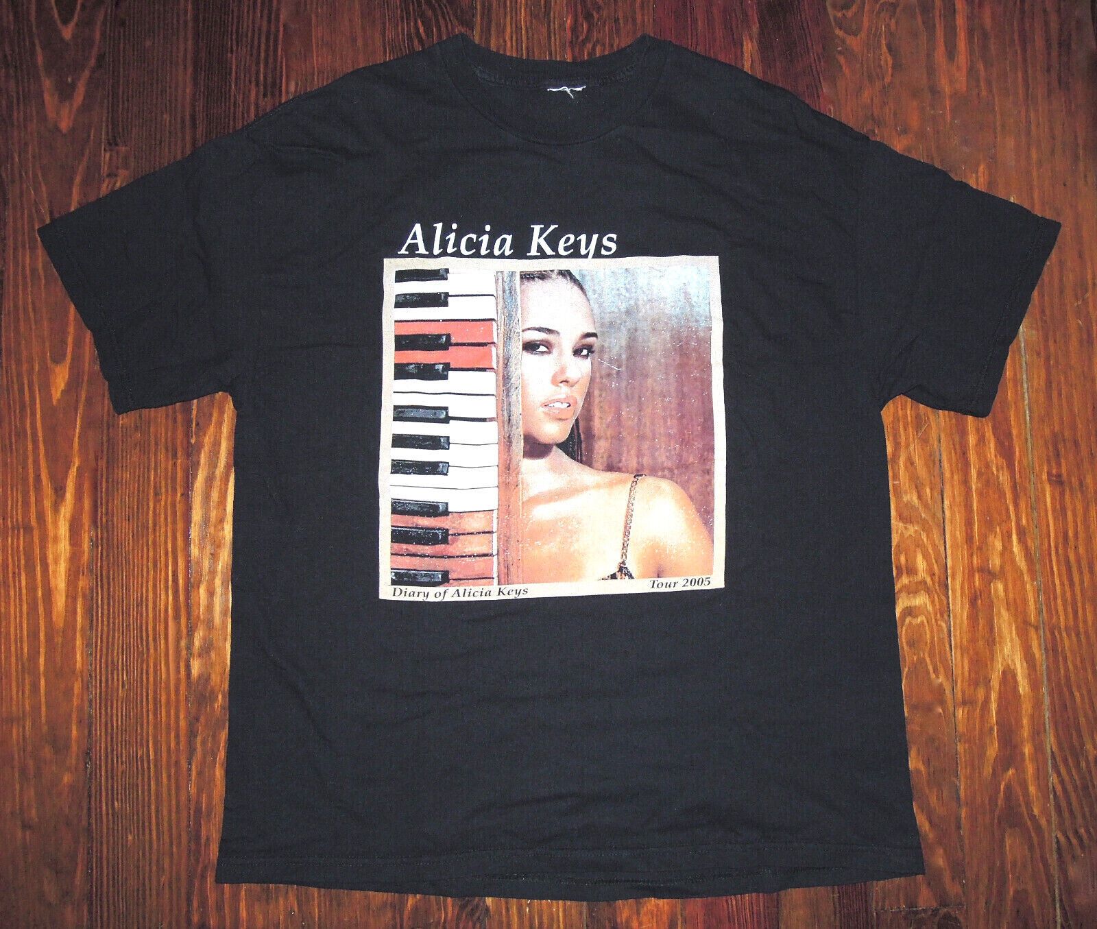 Other T Shirt Y2K Alicia Keys Bootleg Rap Tee Diary of Tour 2005 