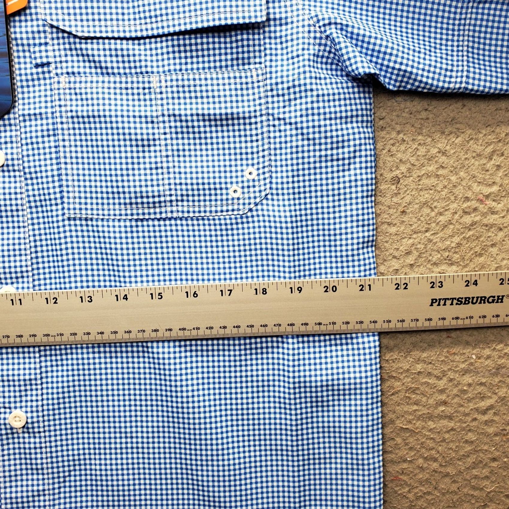 Habitat Habit River Fishing Shirt Mens Small Multi Gingham Vented Back Collar Button Up Size US S / EU 44-46 / 1 - 4 Thumbnail