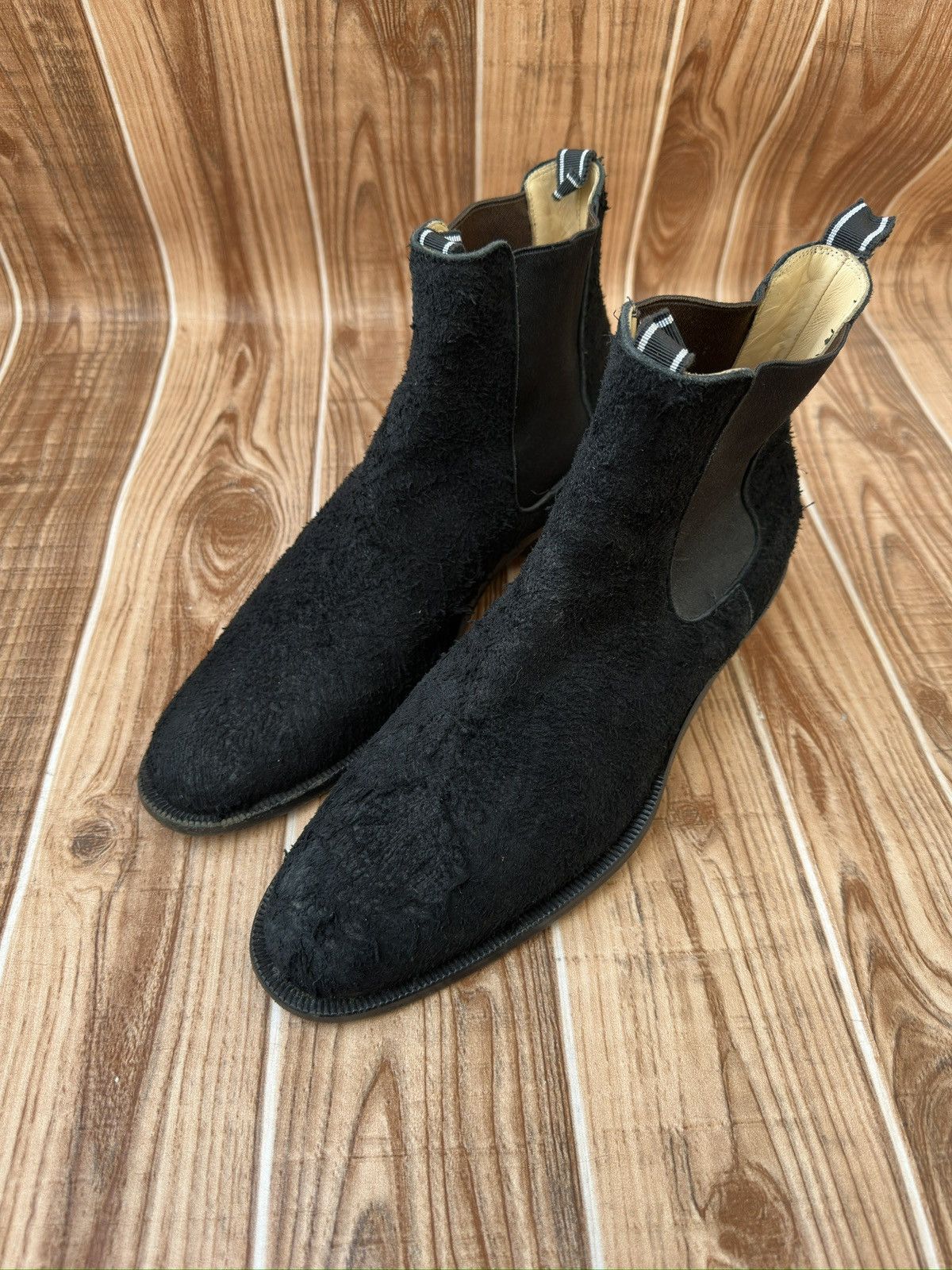 Helmut Lang Helmut Lang 2000’s Cuban Heel Boots in Roughed out Suede Size US 8.5 / EU 41-42 - 2 Thumbnail