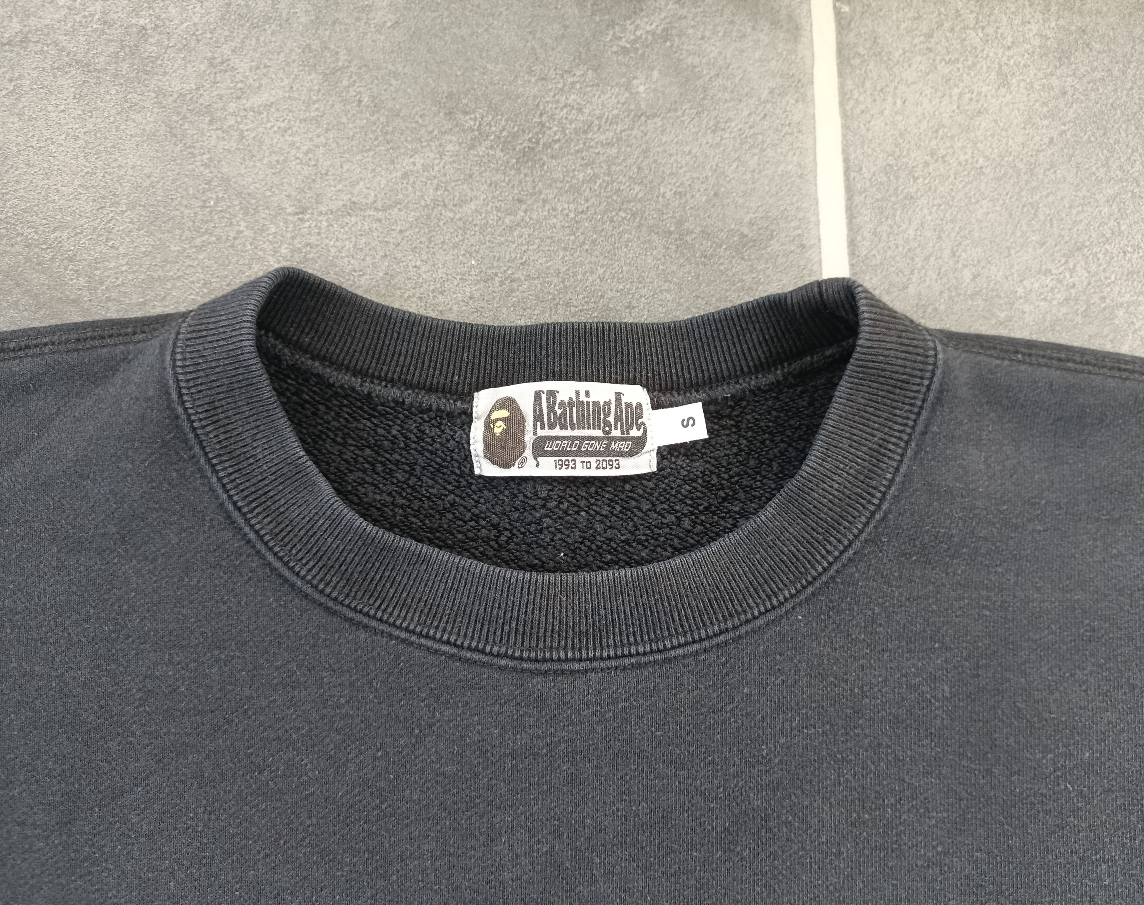 Bape A BATHING APE HEAD ONE POINT CREWNECK Size US S / EU 44-46 / 1 - 4 Thumbnail