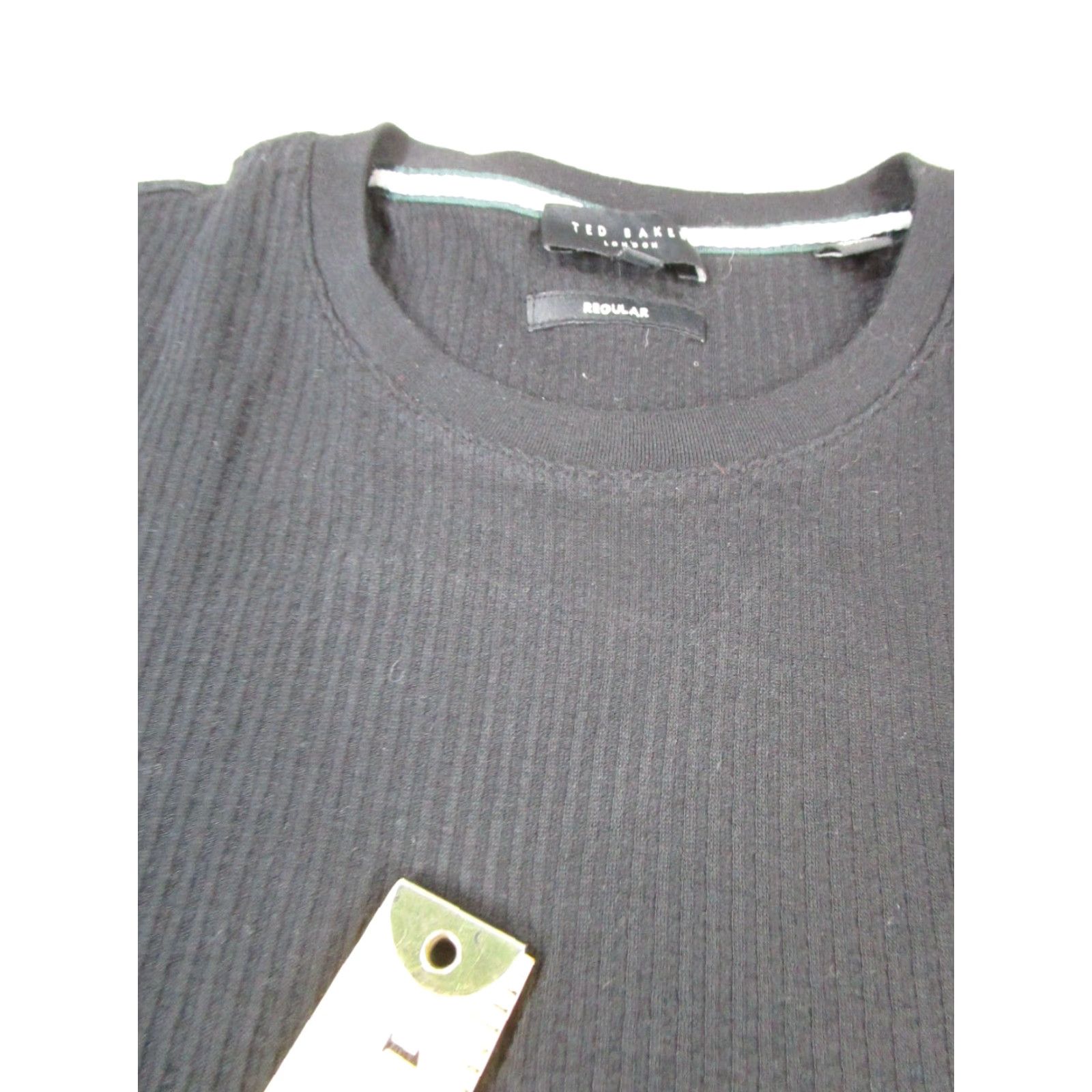 Ted Baker Ted Baker London Shirt Womens 2XL Black Cotton Knit Pullover T-Shirt London Basic Shirt Womens 2XL Mens? Size XXL / US 16-18 / IT 52-54 - 5 Thumbnail