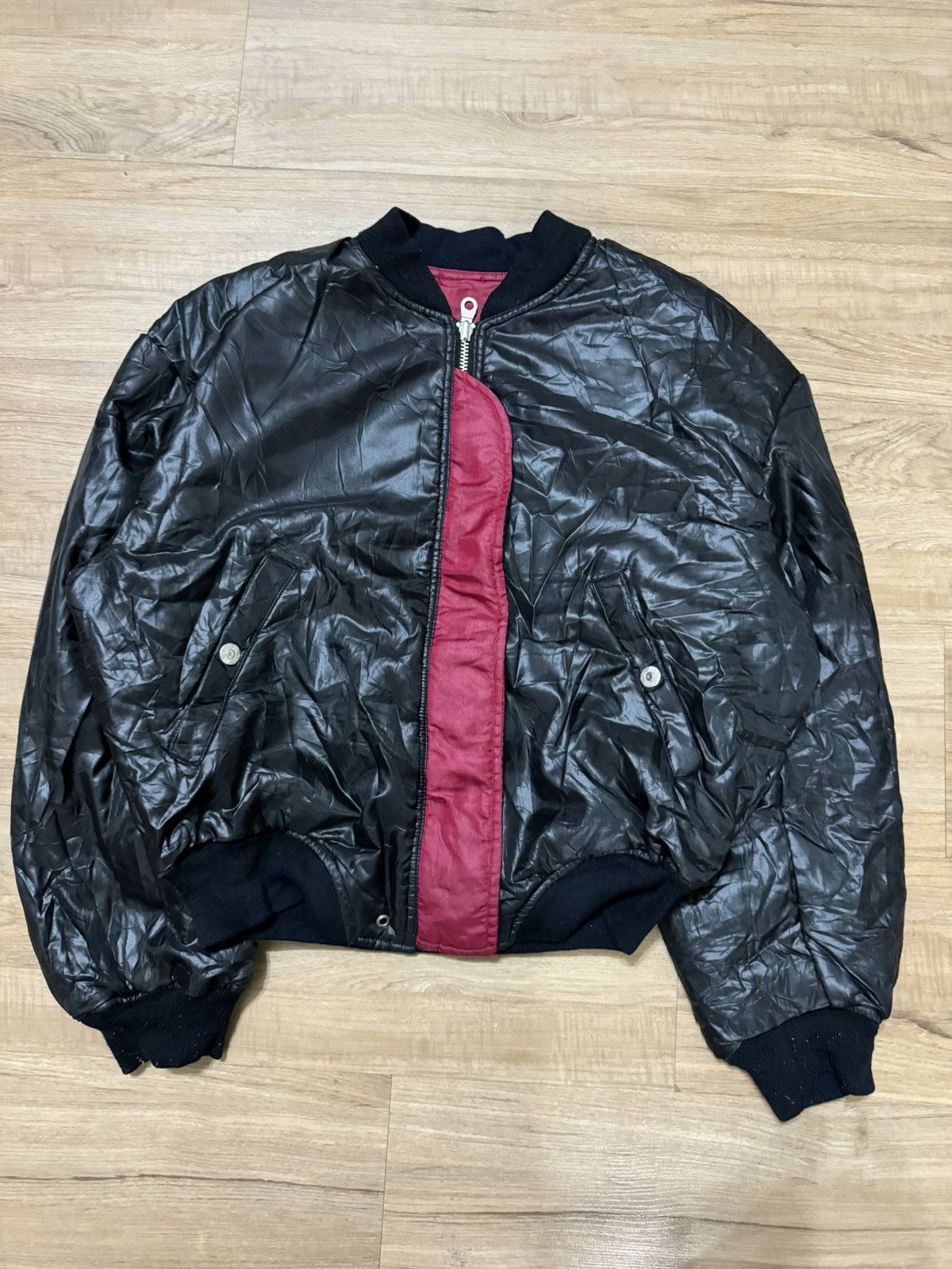 Other Vintage Pazzo Reversible Patchworks Bikers Jacket Size US M / EU 48-50 / 2 - 3 Thumbnail