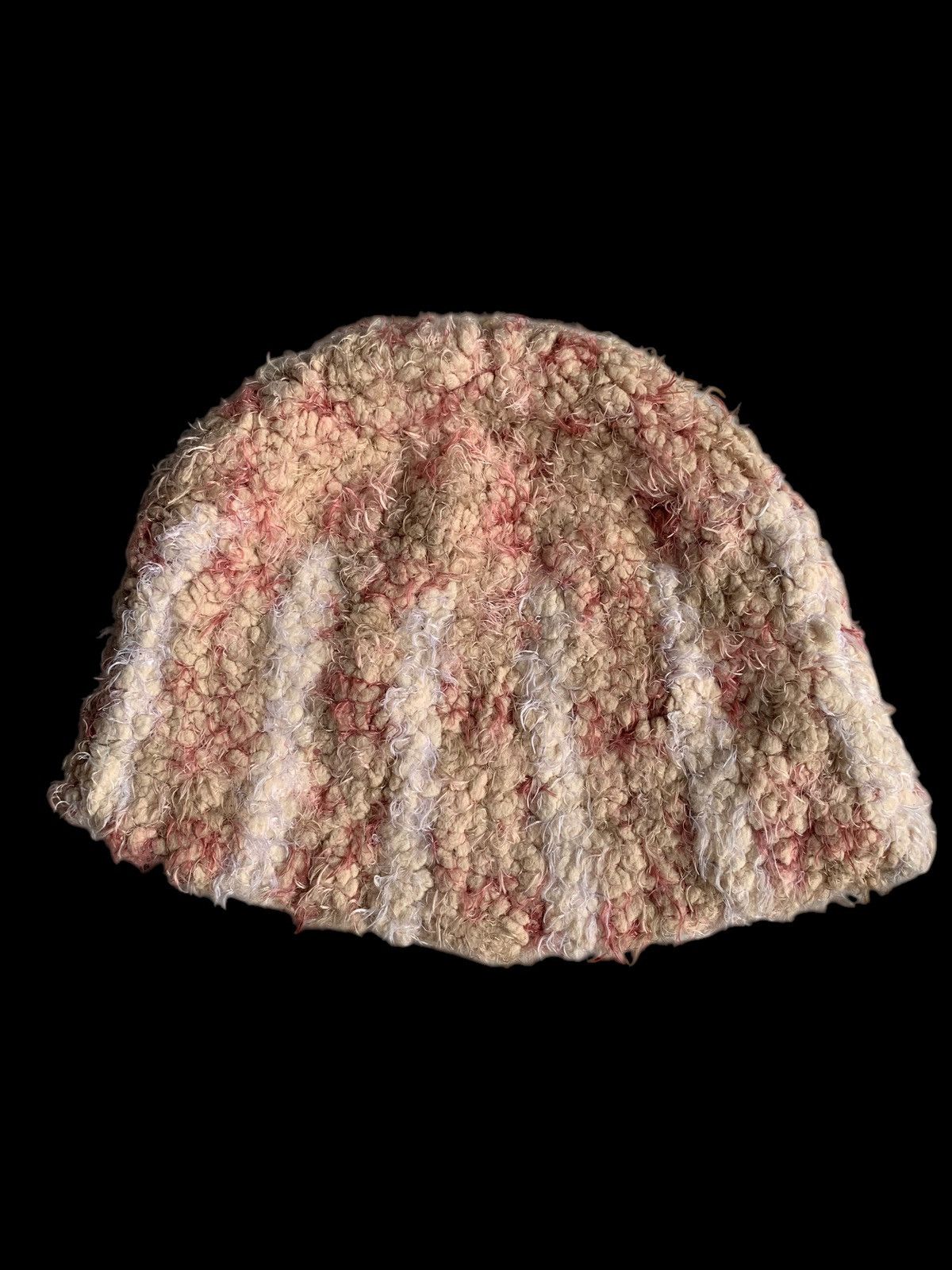 Japanese Brand × Vintage Knitted Crochet Handmade Japanese Winter Sessions Beanie Hat Size ONE SIZE - 6 Thumbnail