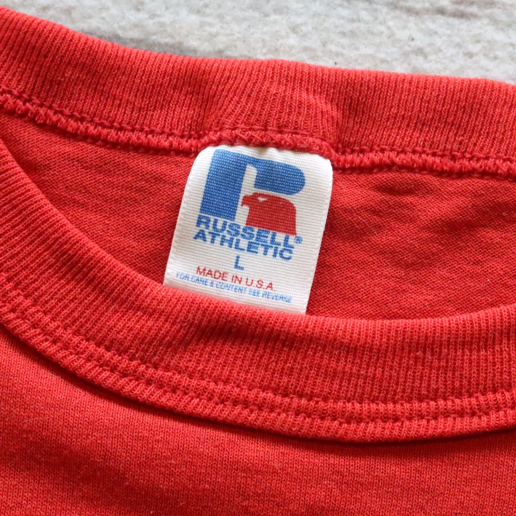 Russell Athletic VINTAGE Abdul Babar Band Tshirt Shirt Mens L Red Guitar Punk Rock Size US L / EU 52-54 / 3 - 6 Thumbnail
