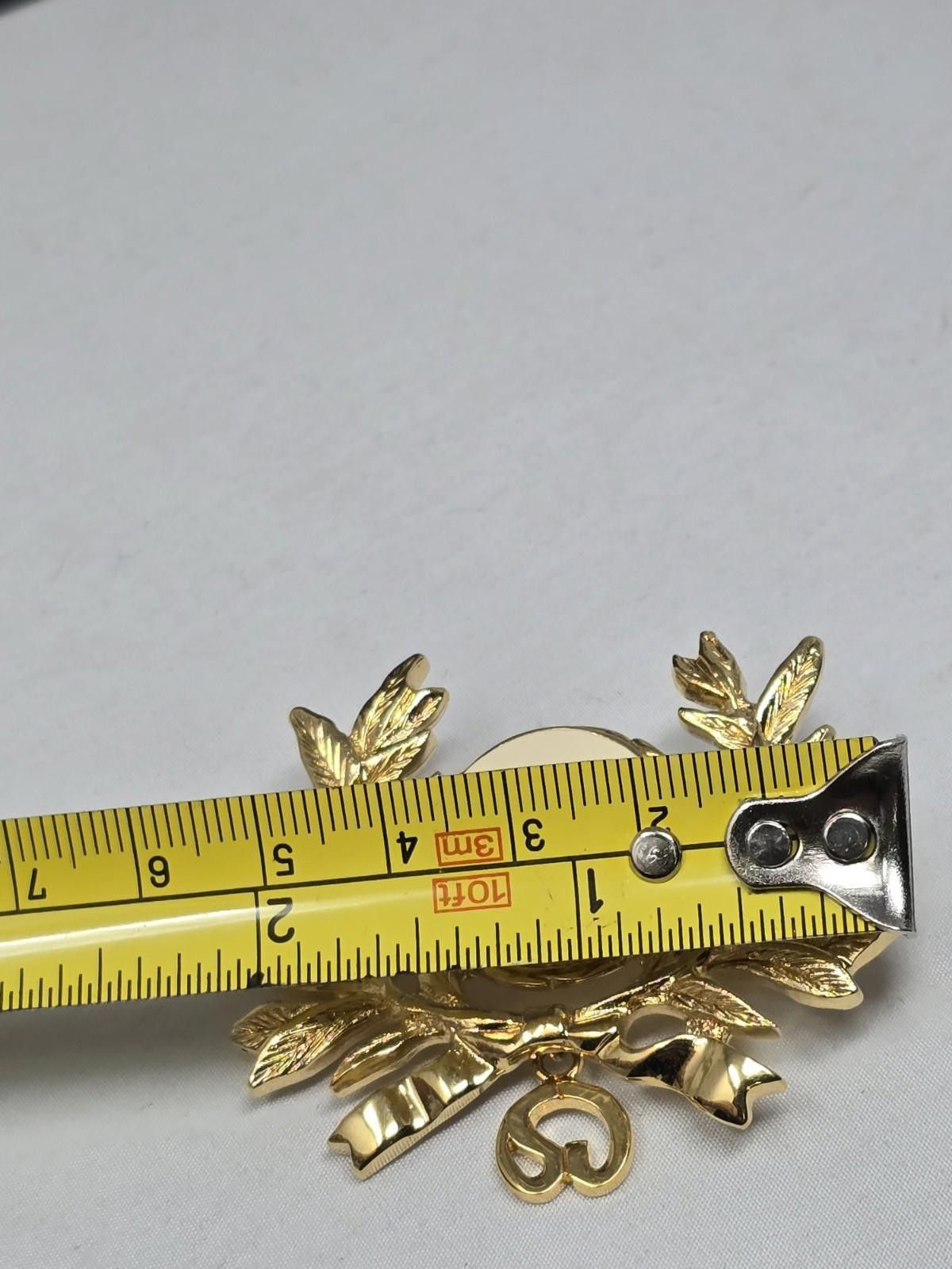 St. John Rare Perfect St.John Enamel & gold brooch W Dangling Emblem Size ONE SIZE - 7 Thumbnail