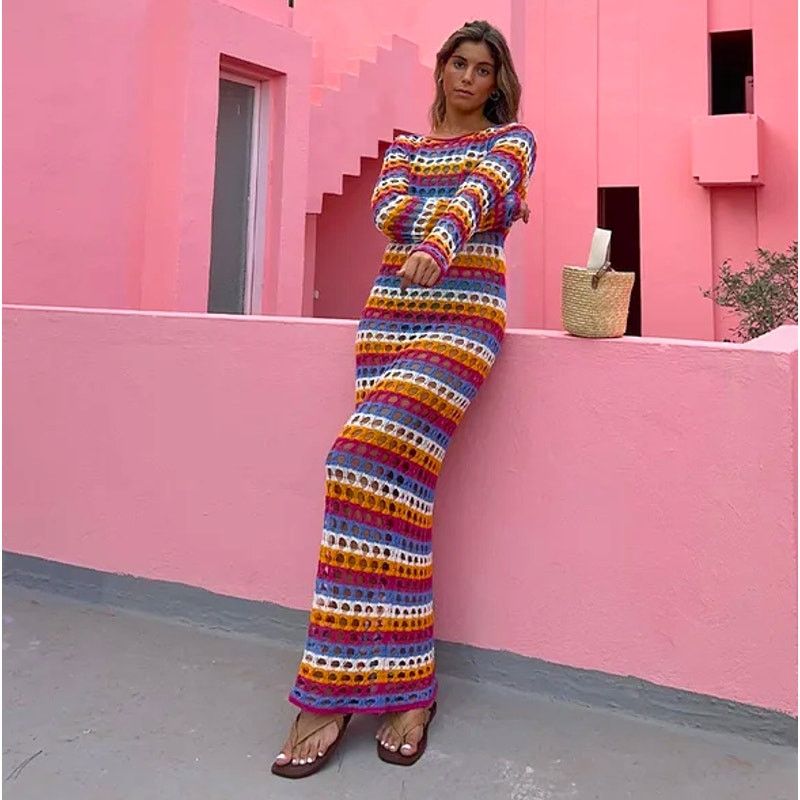 Mango LAST ONE!!! Mango Crochet Maxi Dress Resort Vacation NWT Size M / US 6-8 / IT 42-44 - 6 Thumbnail